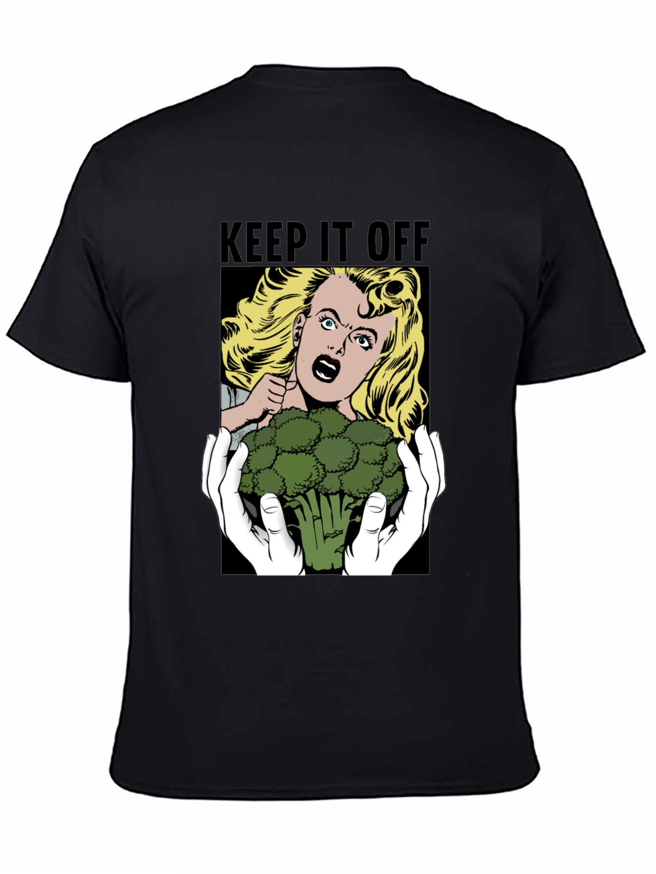 Keep It Off Broccoli T-Shirt Funny Vegan Tee
