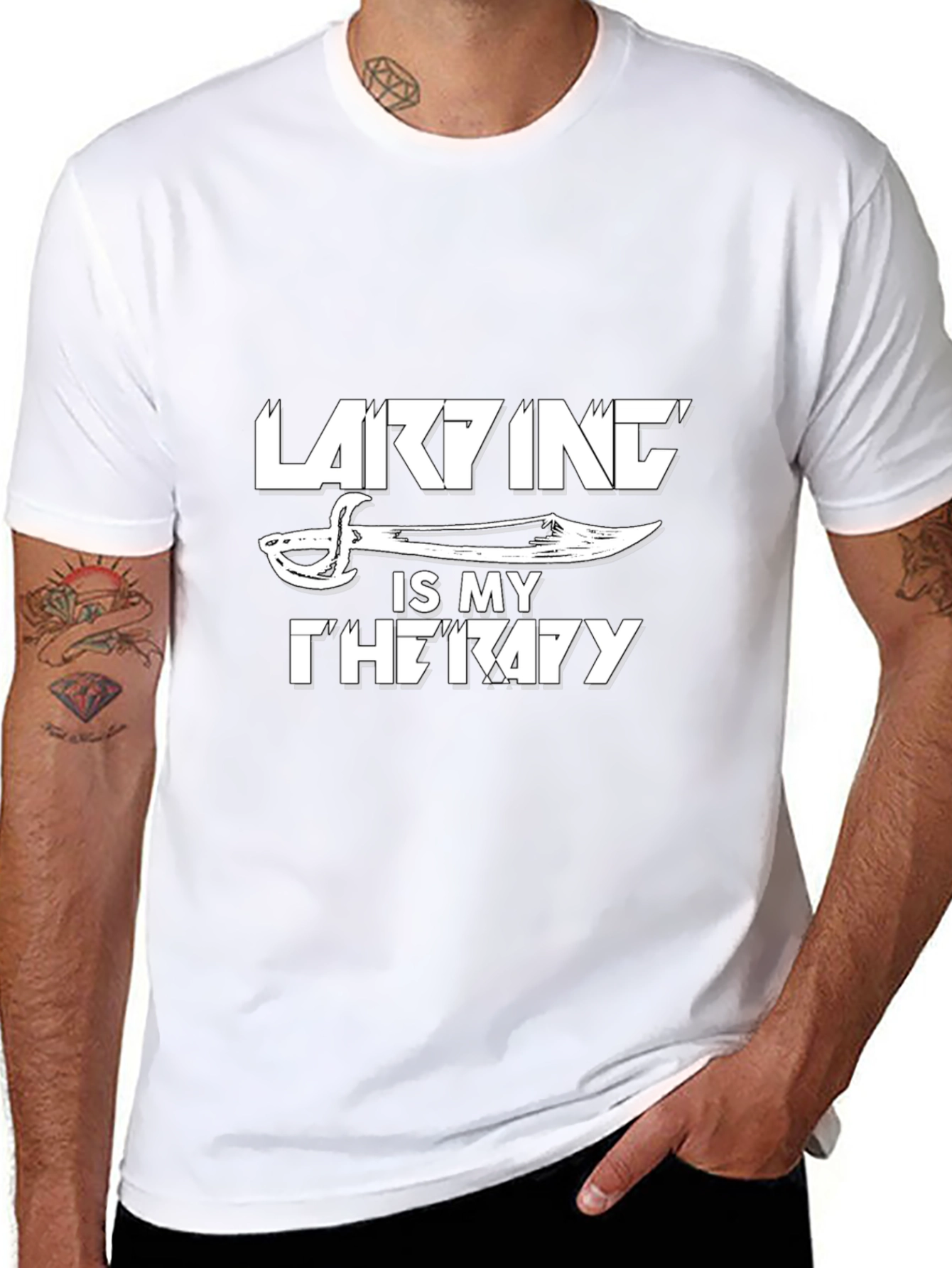 Larking is My Therapy Graphic T-Shirt
