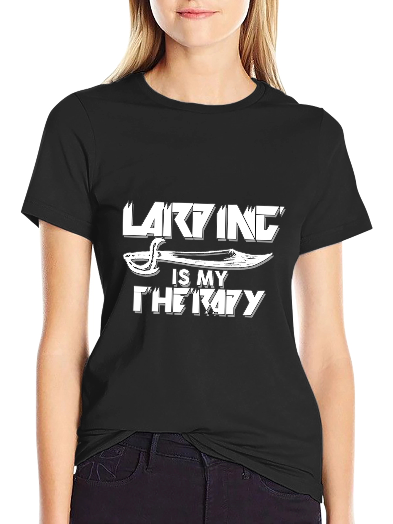 Larking is My Therapy Graphic T-Shirt