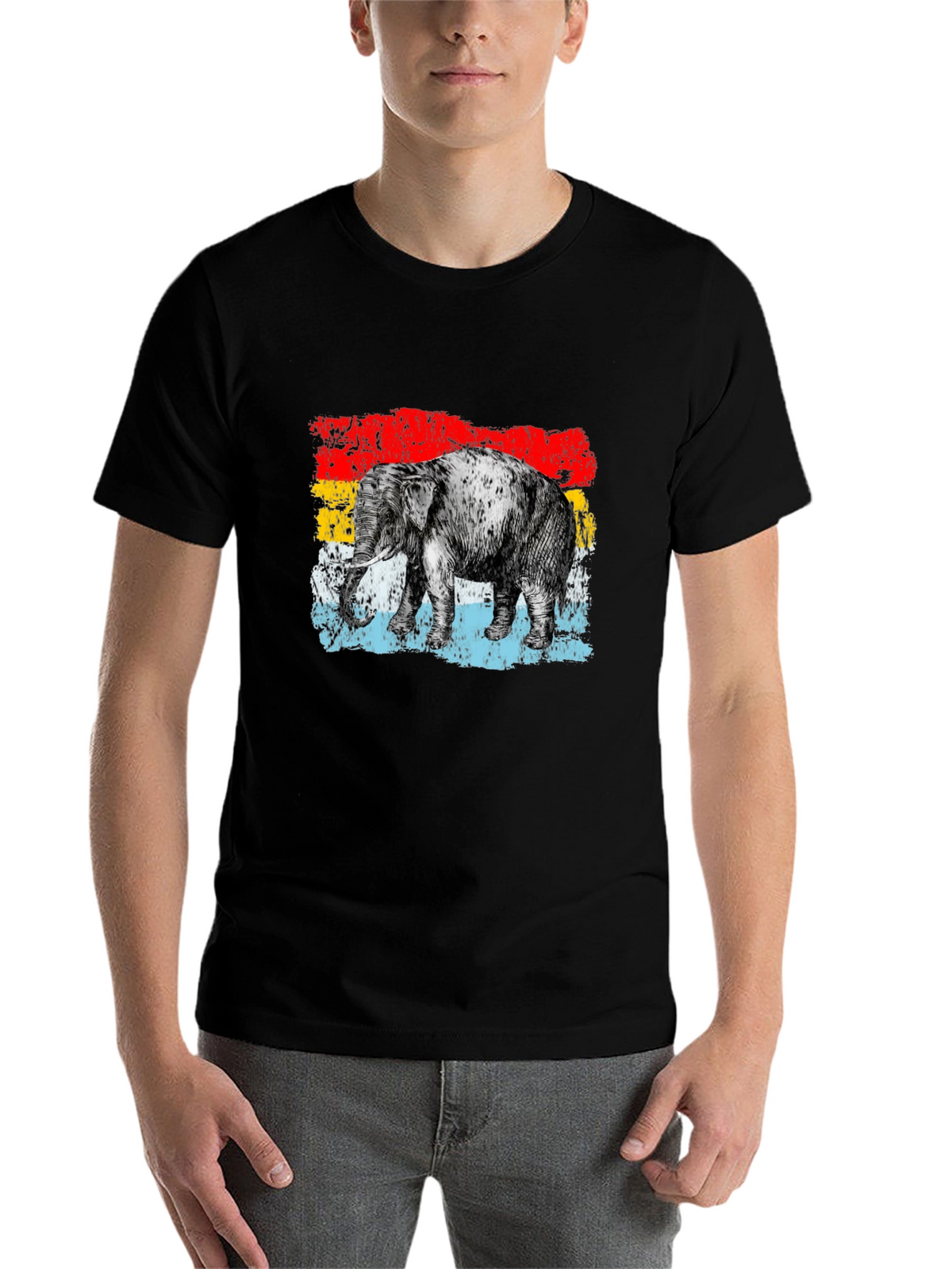 Retro Elephant Graphic Tee