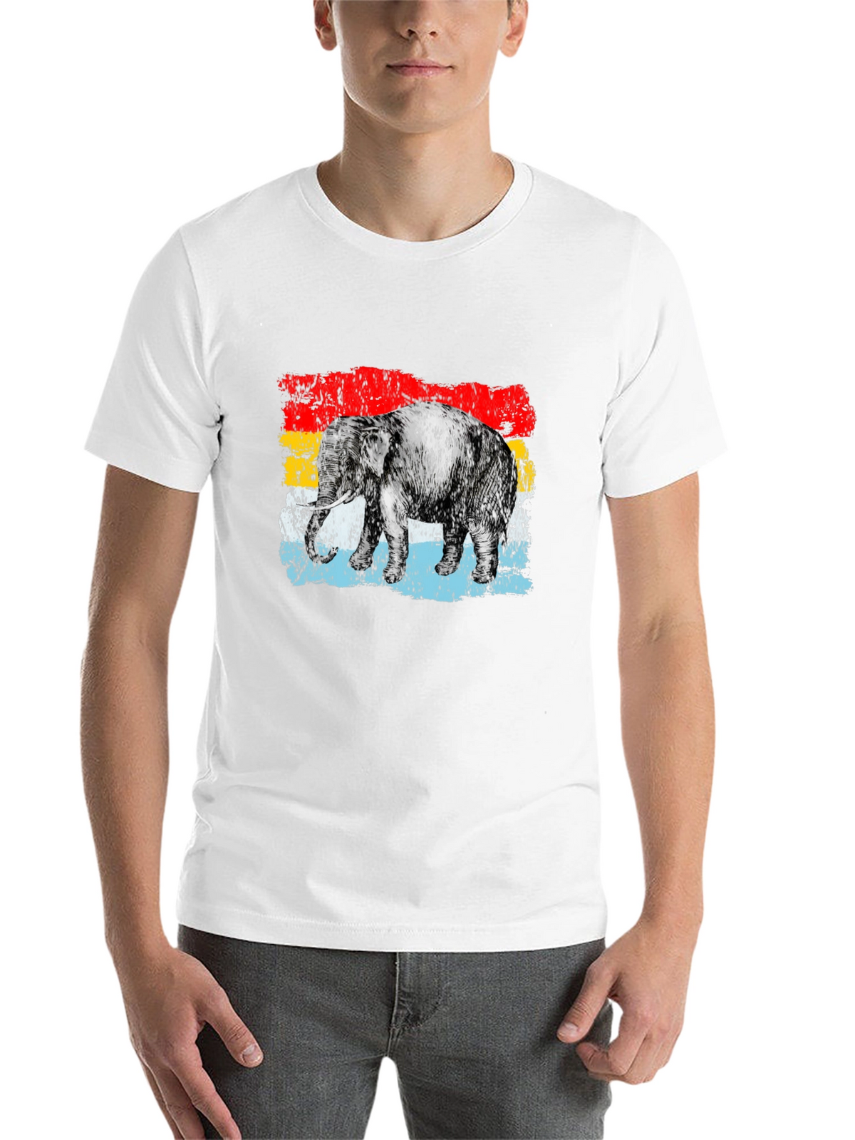 Retro Elephant Graphic Tee