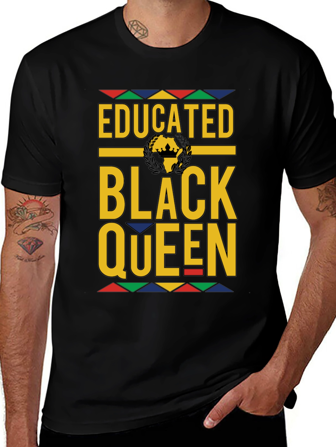 Educated Black Queen Graphic Tee
