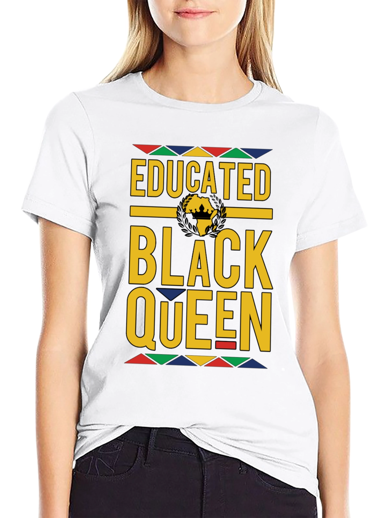 Educated Black Queen Graphic Tee