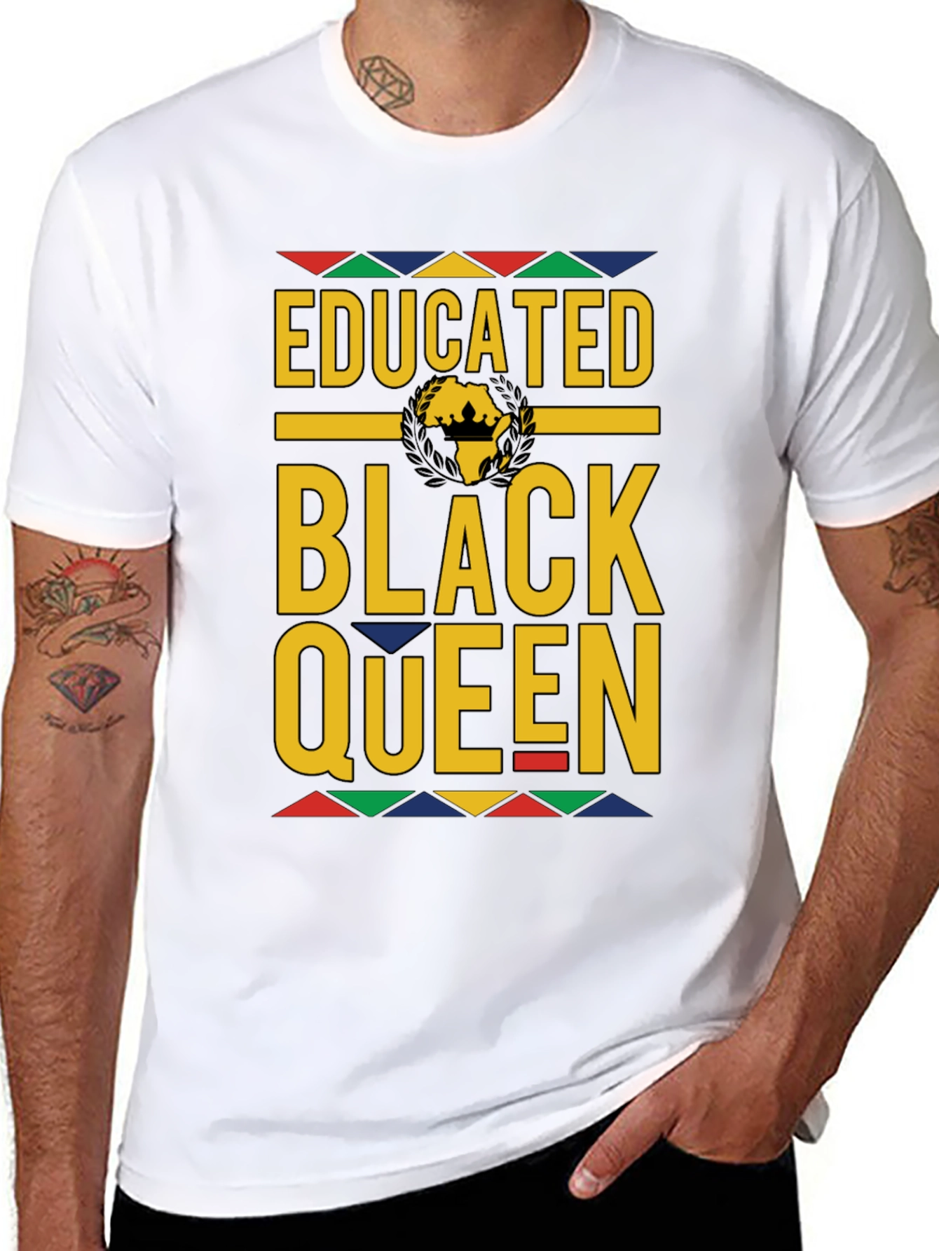 Educated Black Queen Graphic Tee