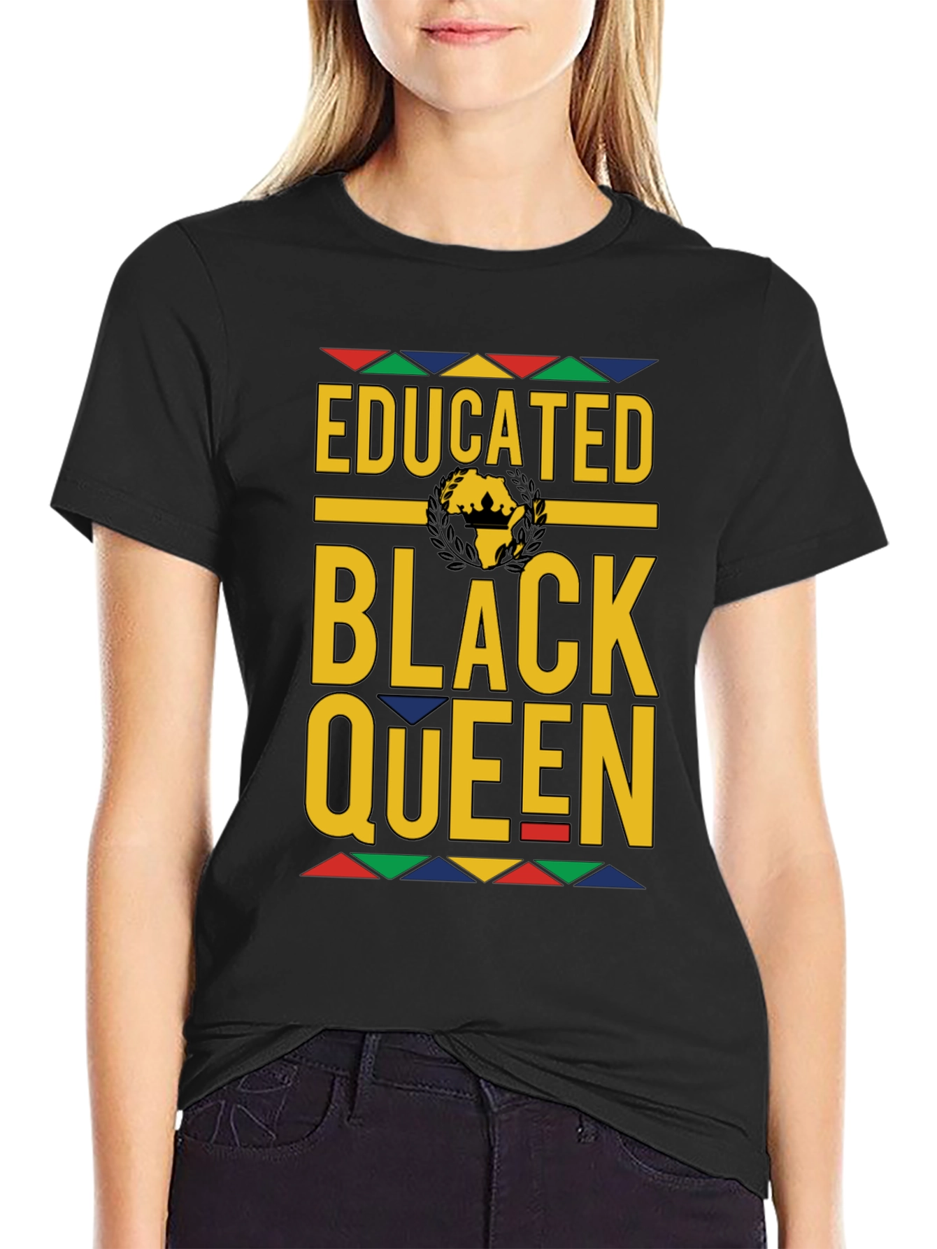 Educated Black Queen Graphic Tee