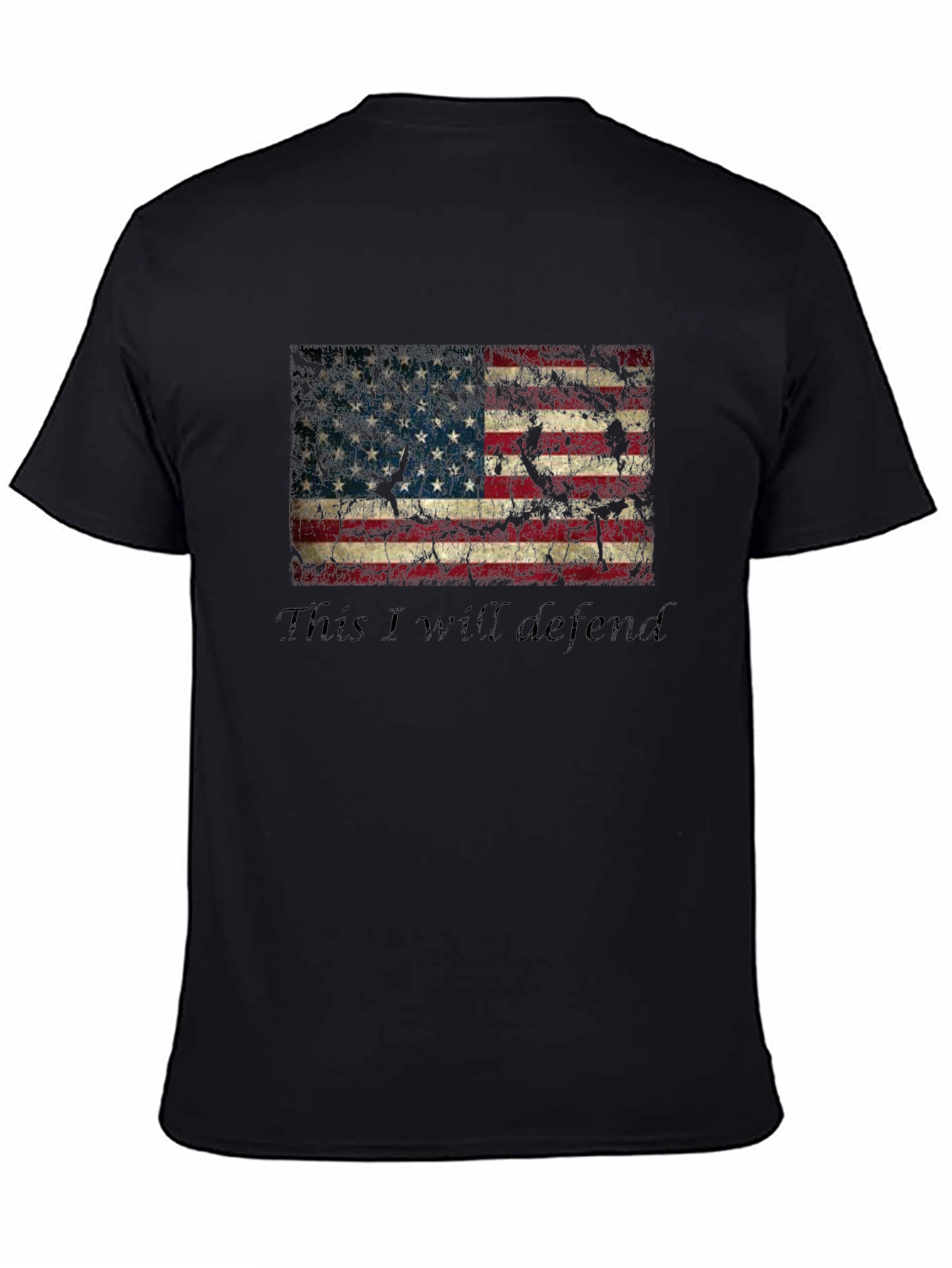 This I Will Defend - American Flag Graphic T-Shirt