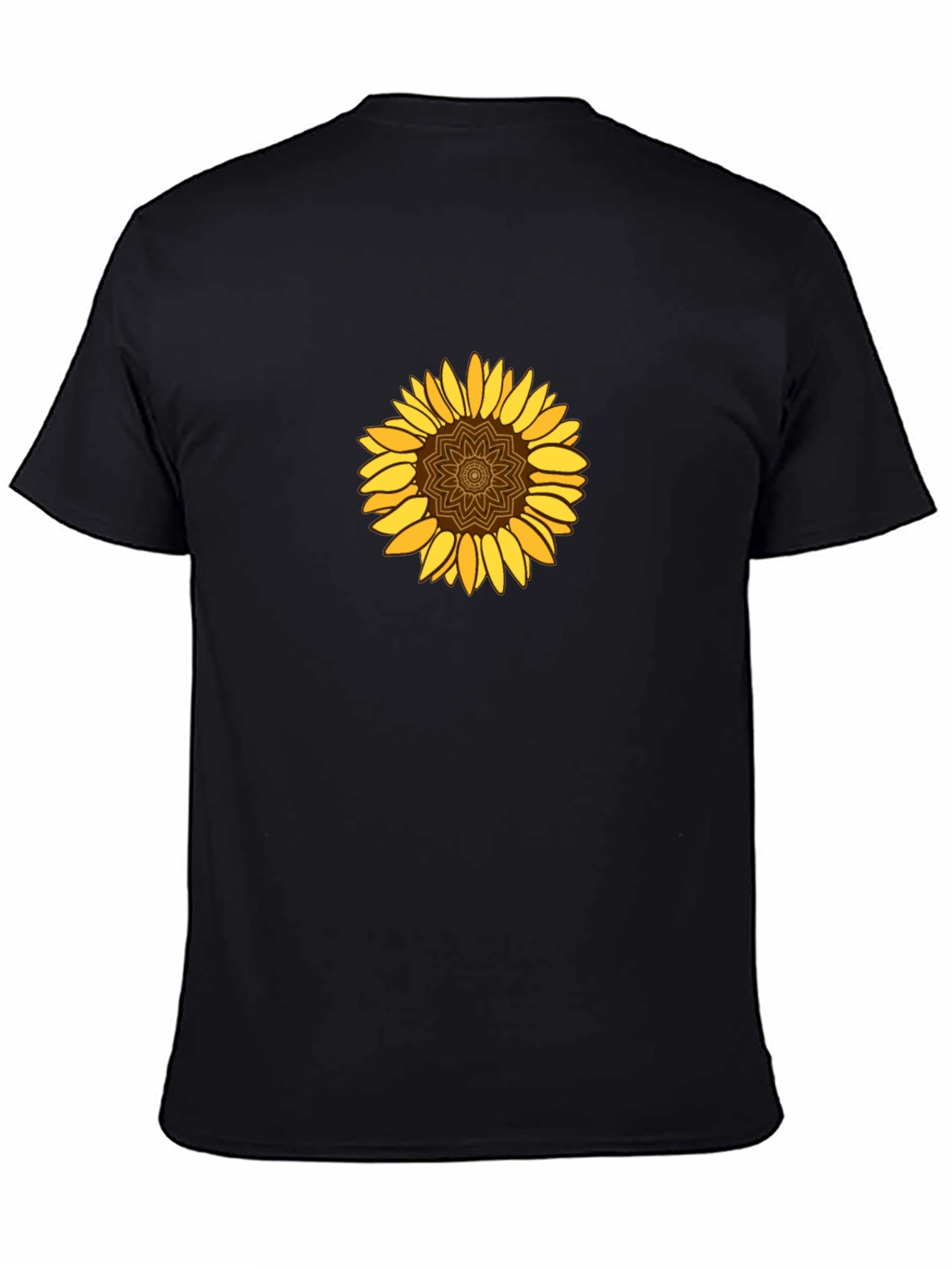 Sunflower Graphic Tee - Stylish Black T-Shirt