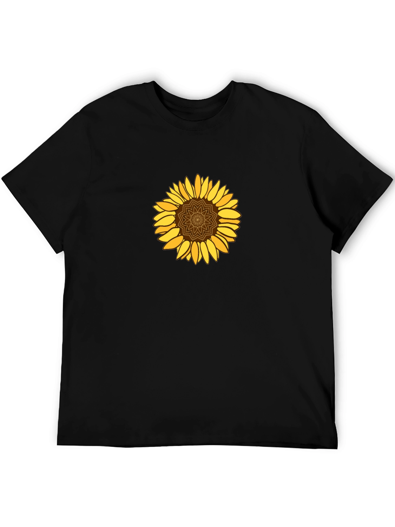 Sunflower Graphic Tee - Stylish Black T-Shirt