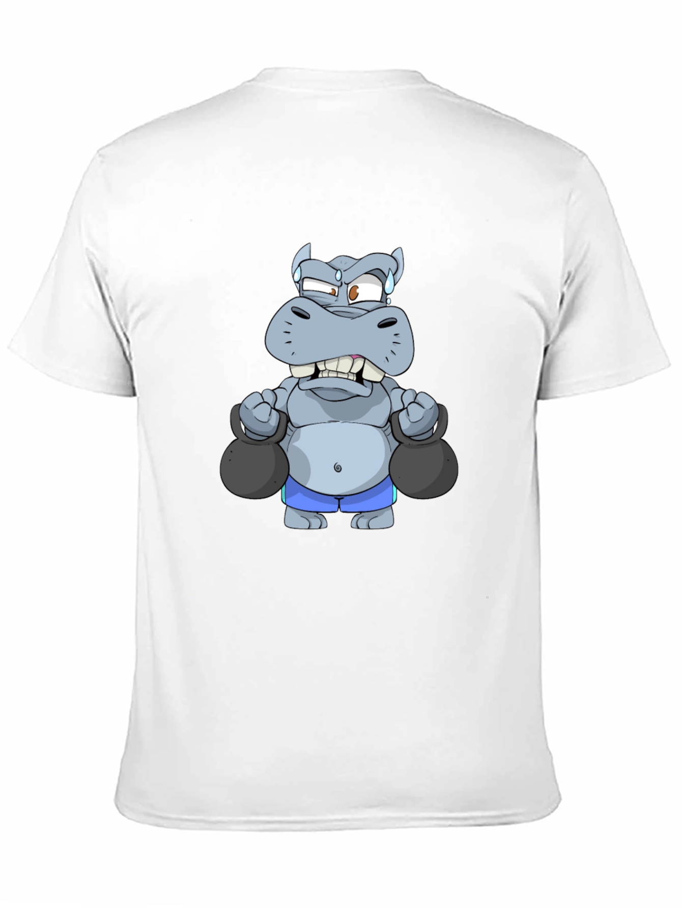 Weightlifting Hippo Graphic Tee - Black T-Shirt