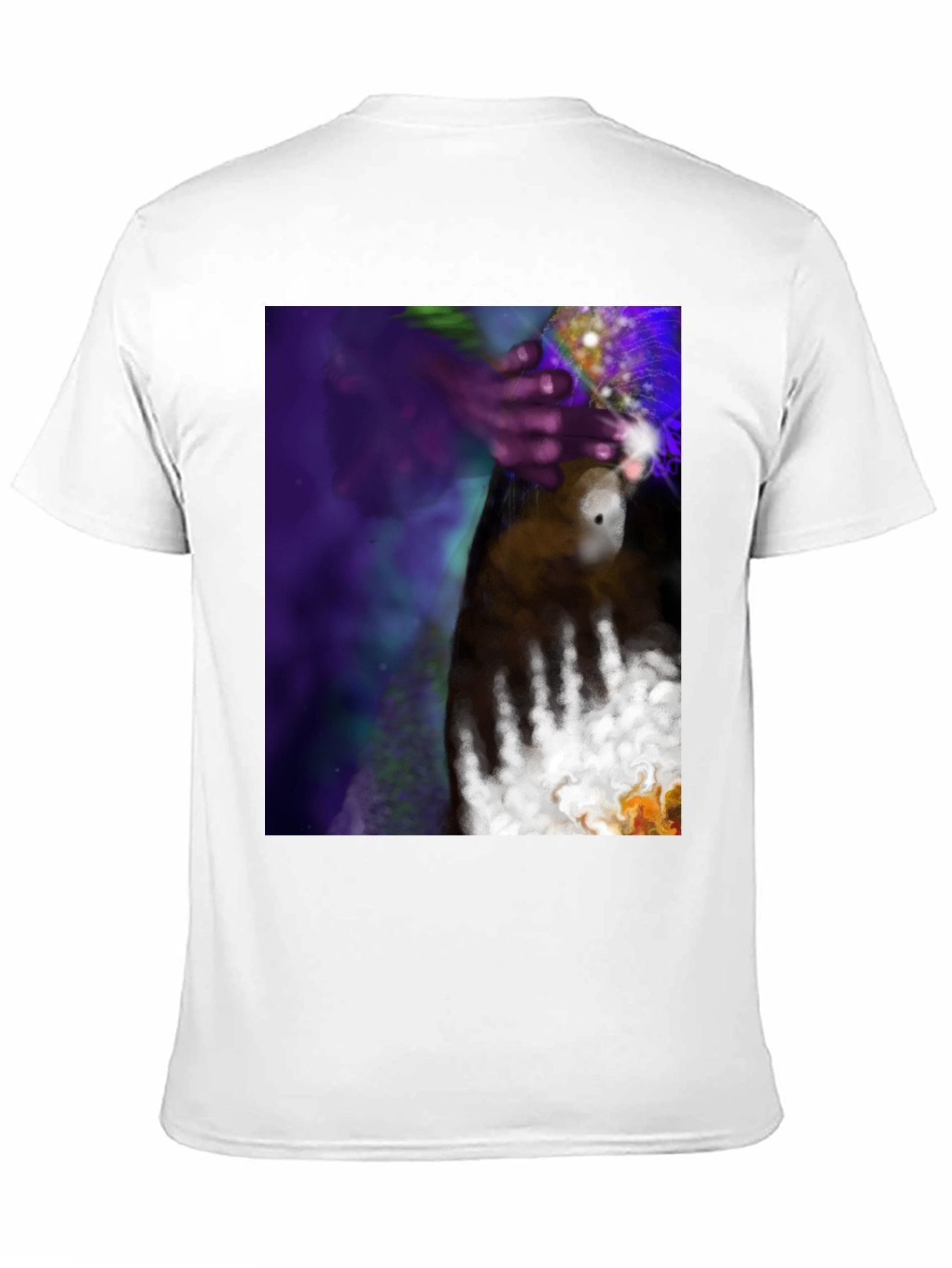Abstract Hand Art Tee - Black