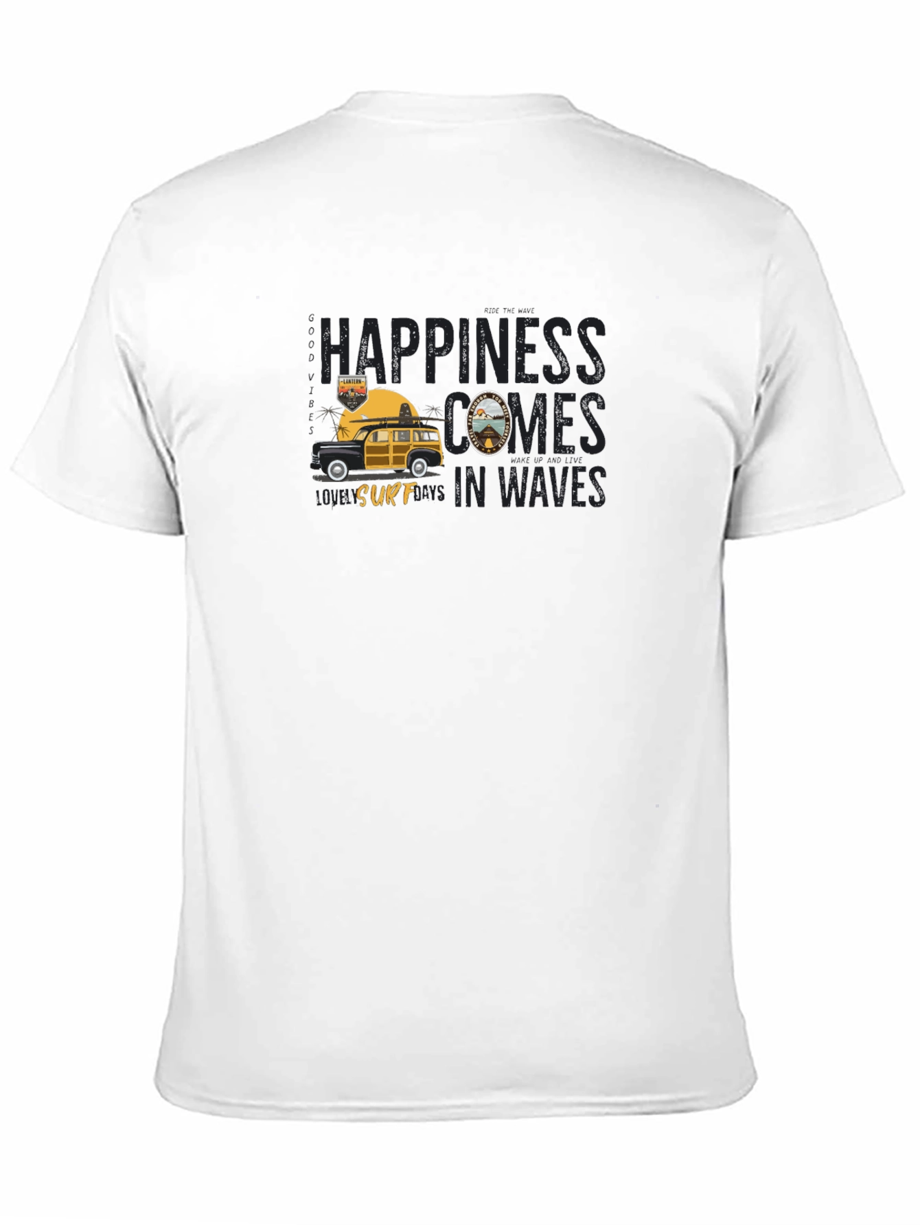 Surfs Up: Happiness Comes in Waves T-Shirt