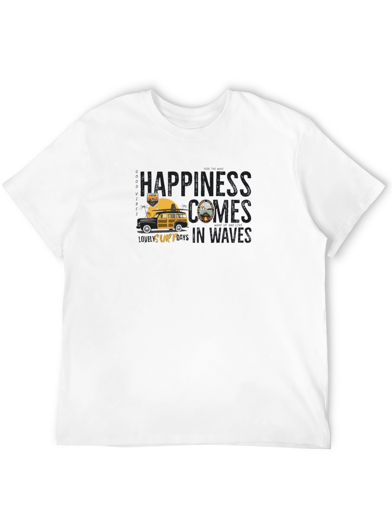 Surfs Up: Happiness Comes in Waves T-Shirt