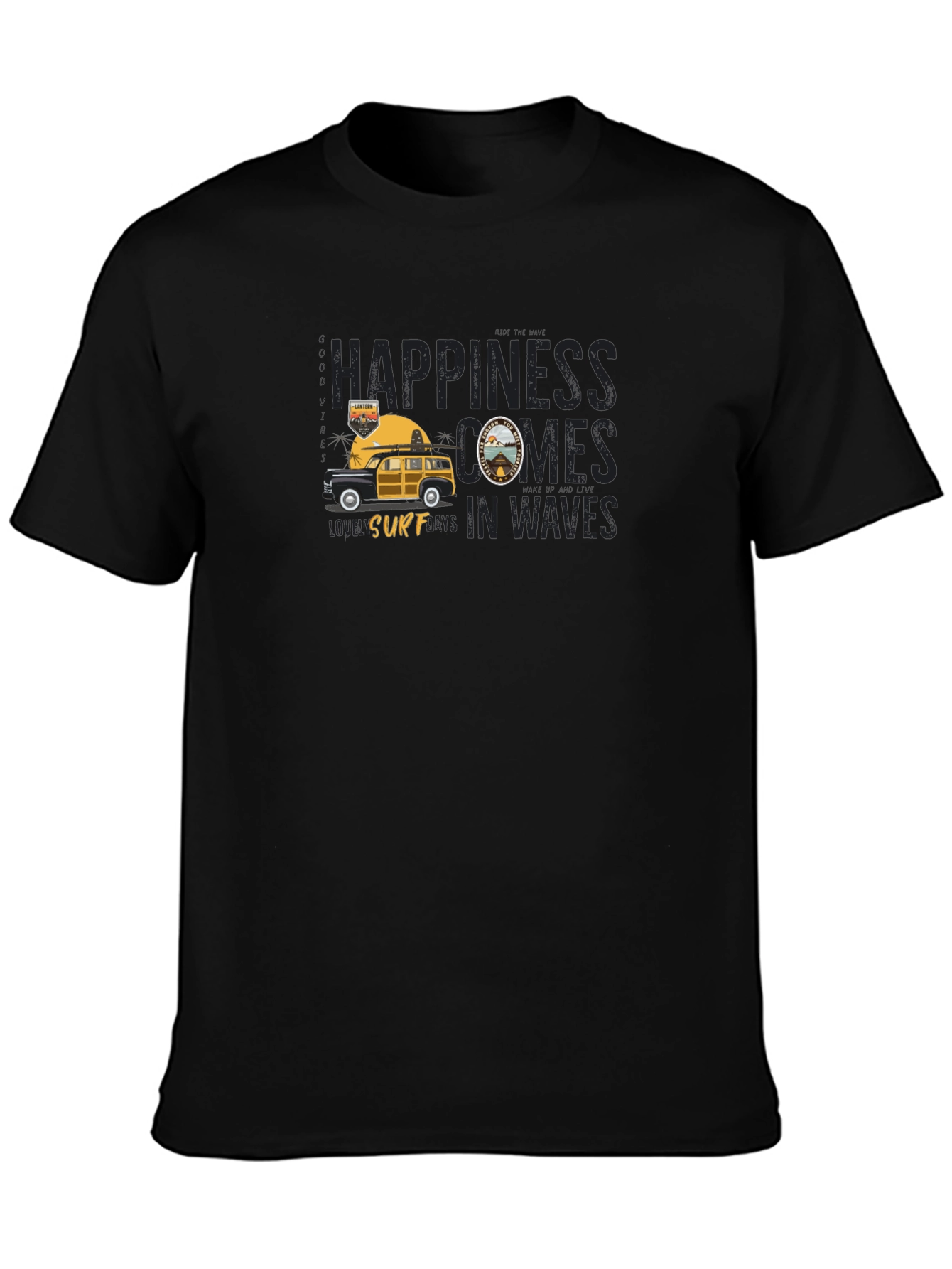 Surfs Up: Happiness Comes in Waves T-Shirt