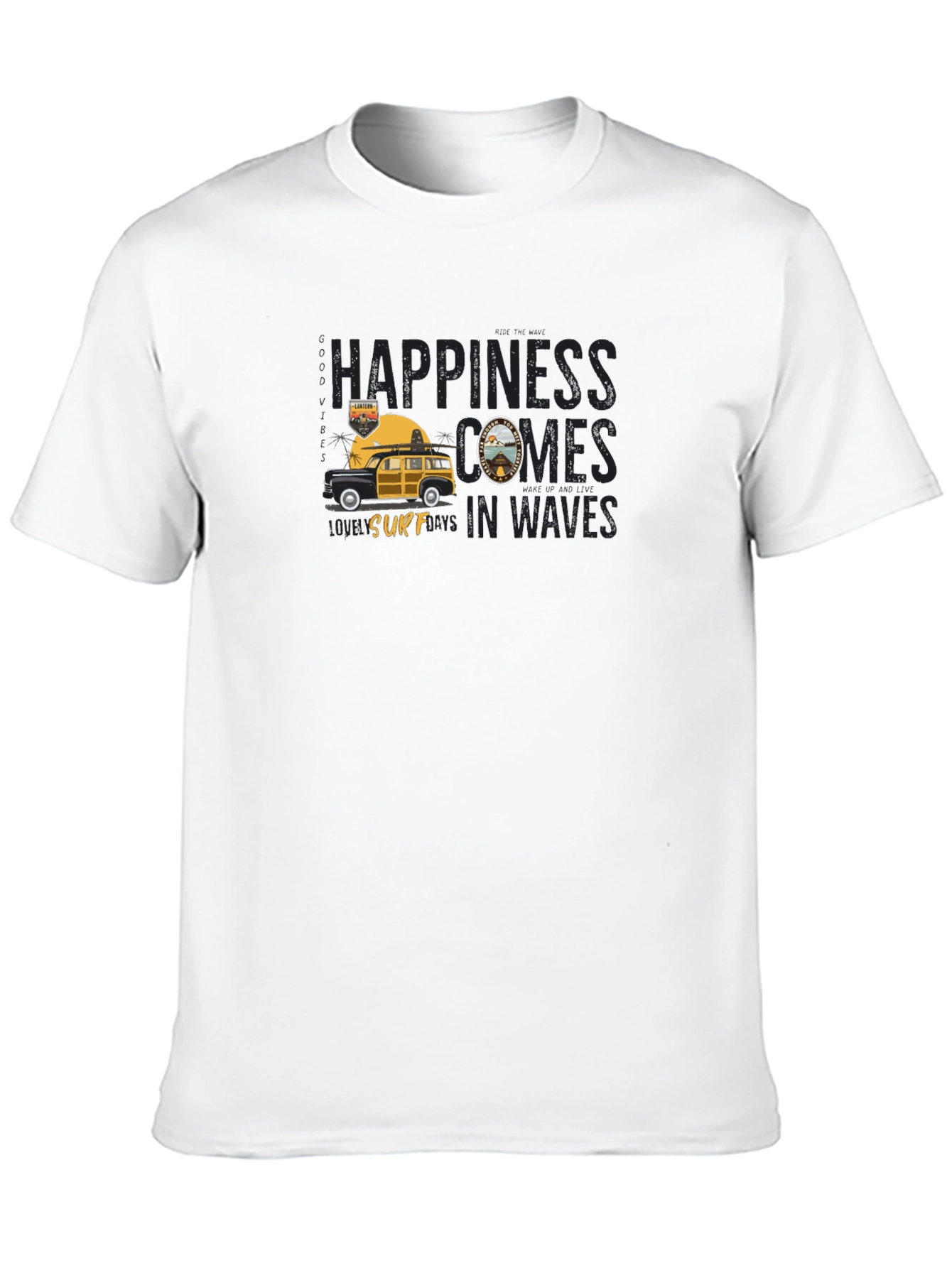 Surfs Up: Happiness Comes in Waves T-Shirt