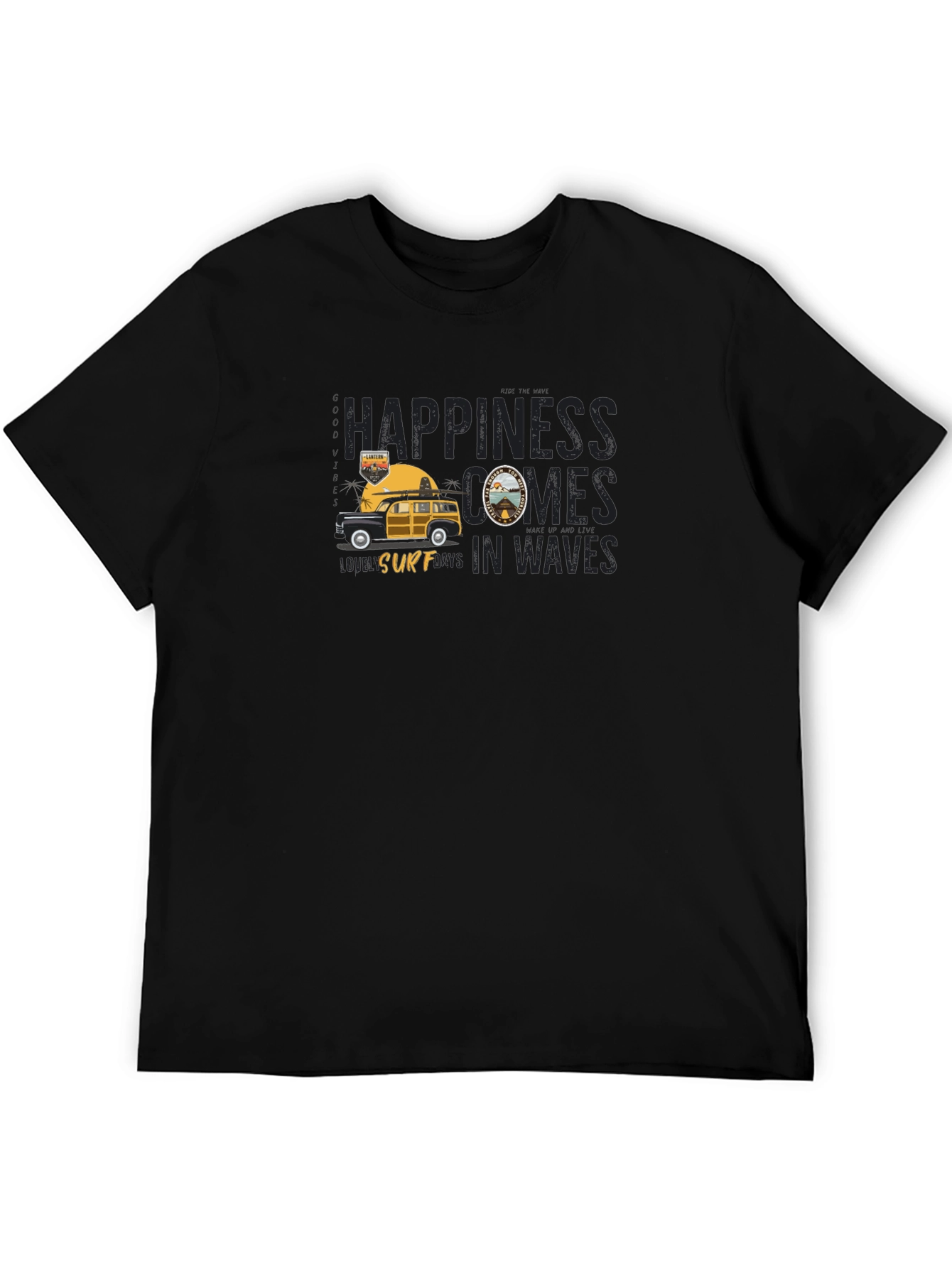 Surfs Up: Happiness Comes in Waves T-Shirt