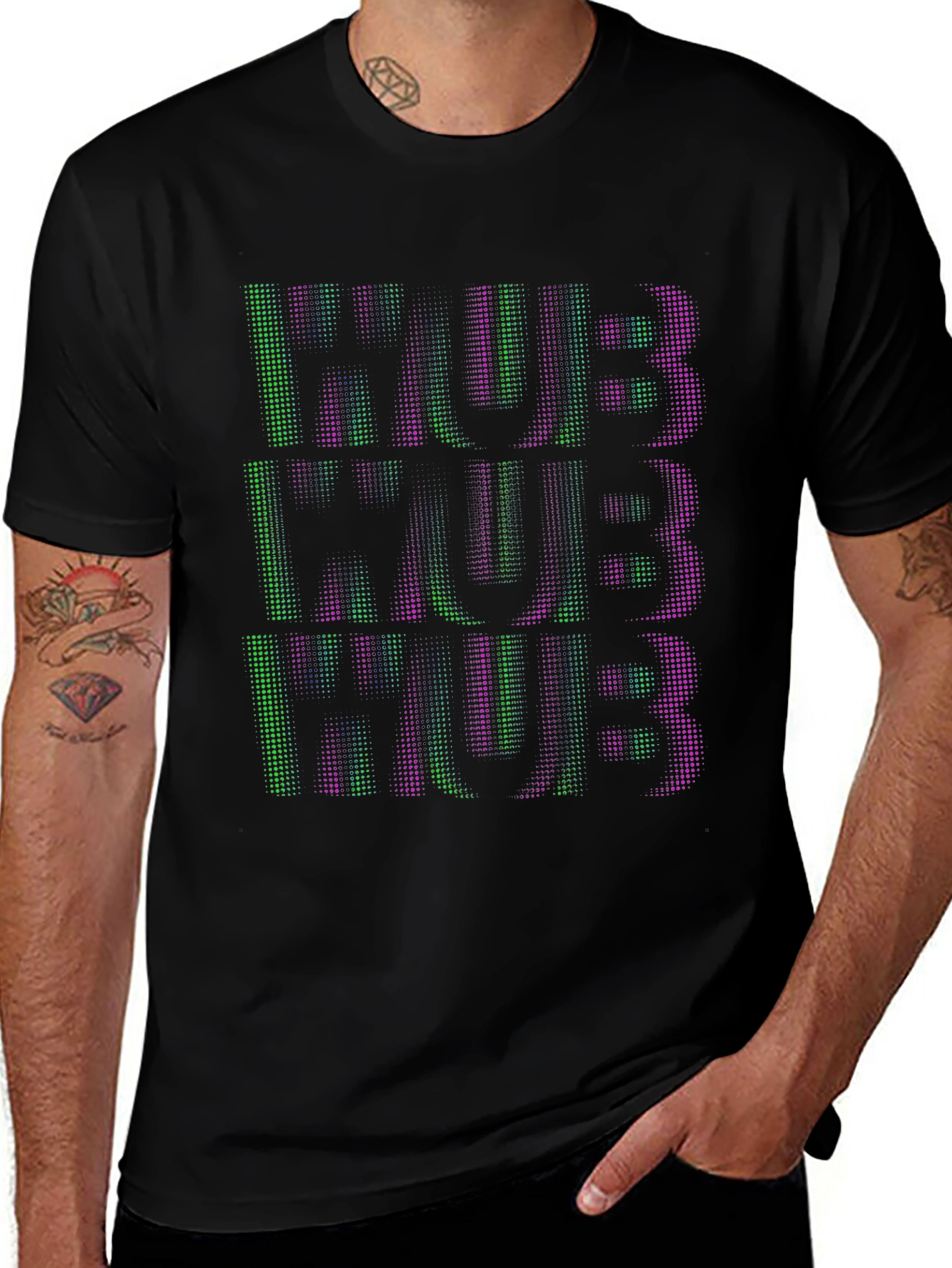 HUB Graphic Print Tee - Unique Design