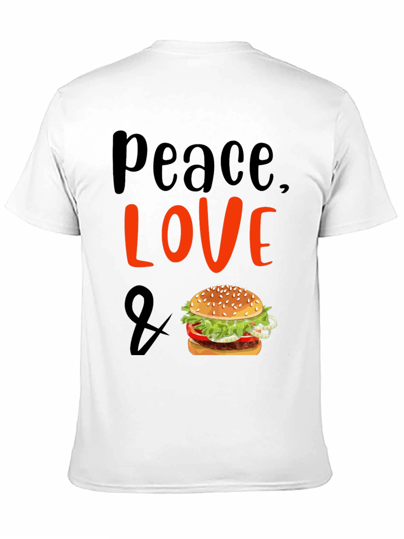 Peace Love & Burgers T-Shirt