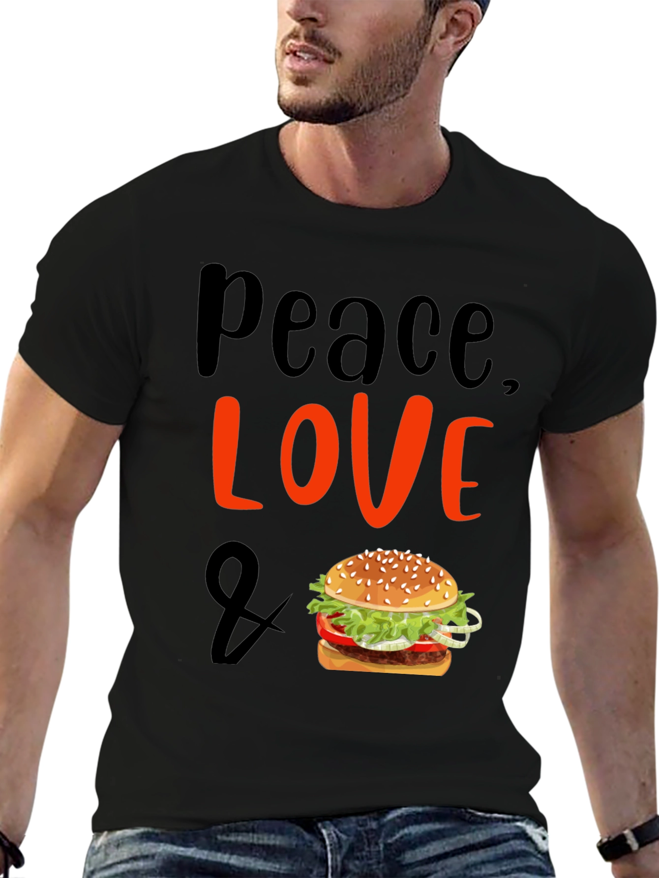 Peace Love & Burgers T-Shirt