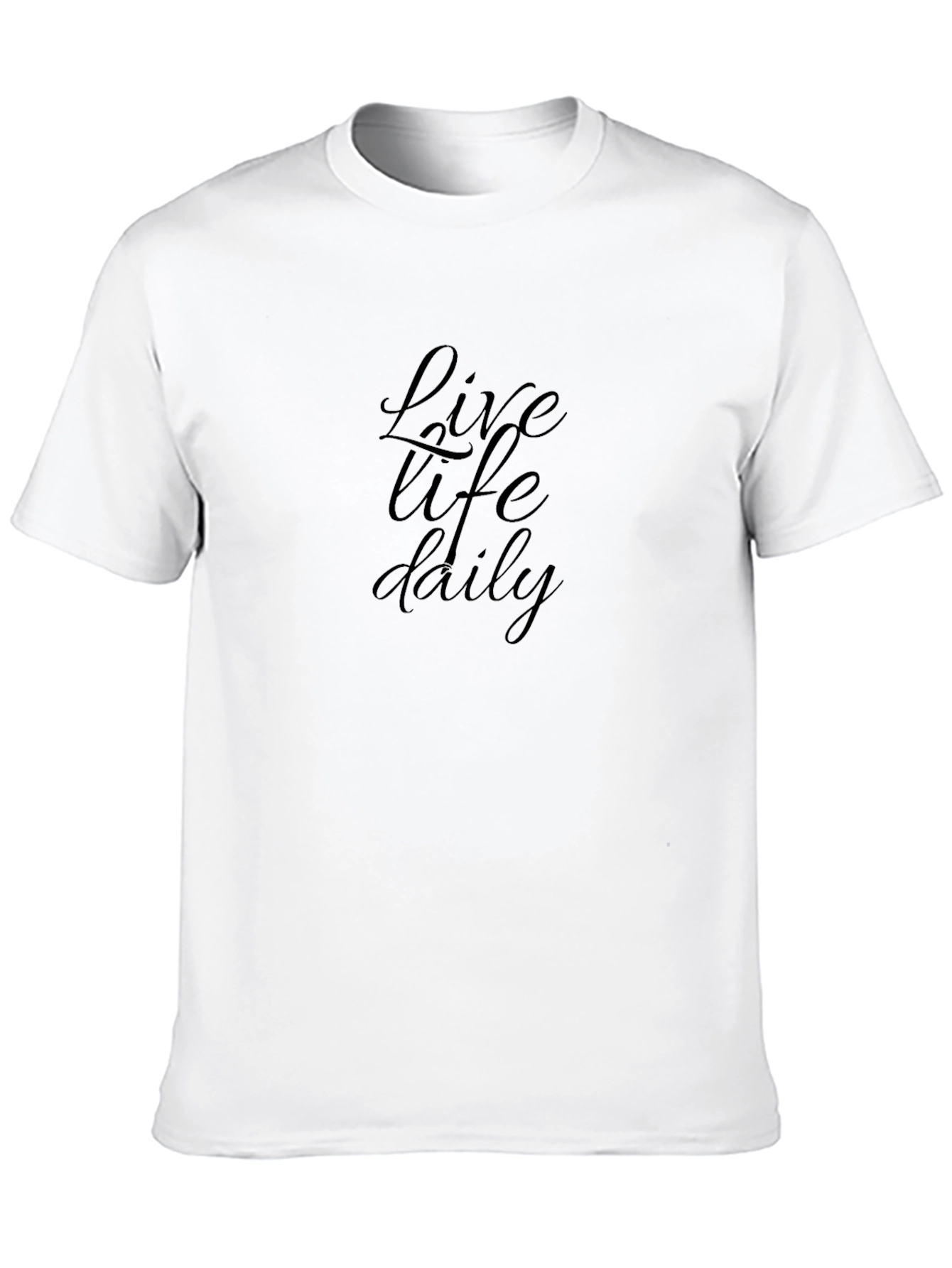 Live Life Daily Black T-Shirt