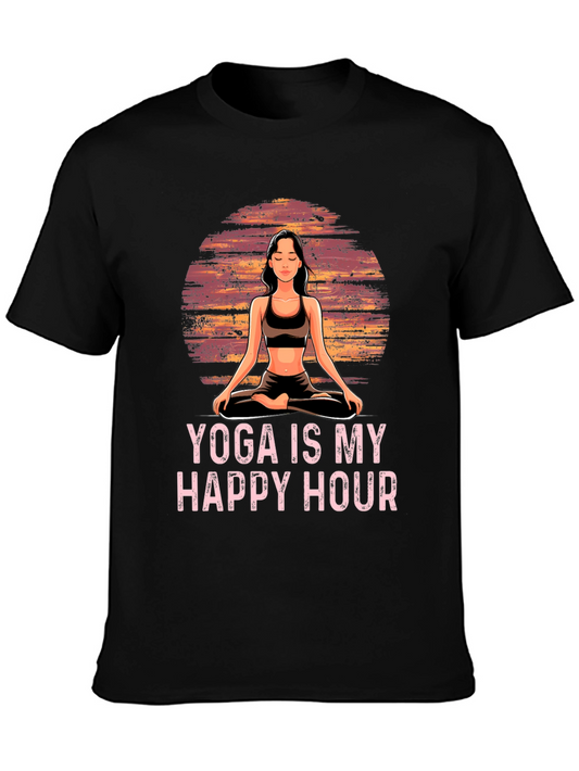 Yoga is My Happy Hour Graphic Tee