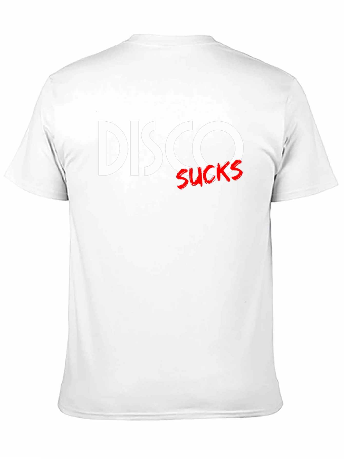 Disco Sucks Graphic T-Shirt - Black Crew Neck Tee