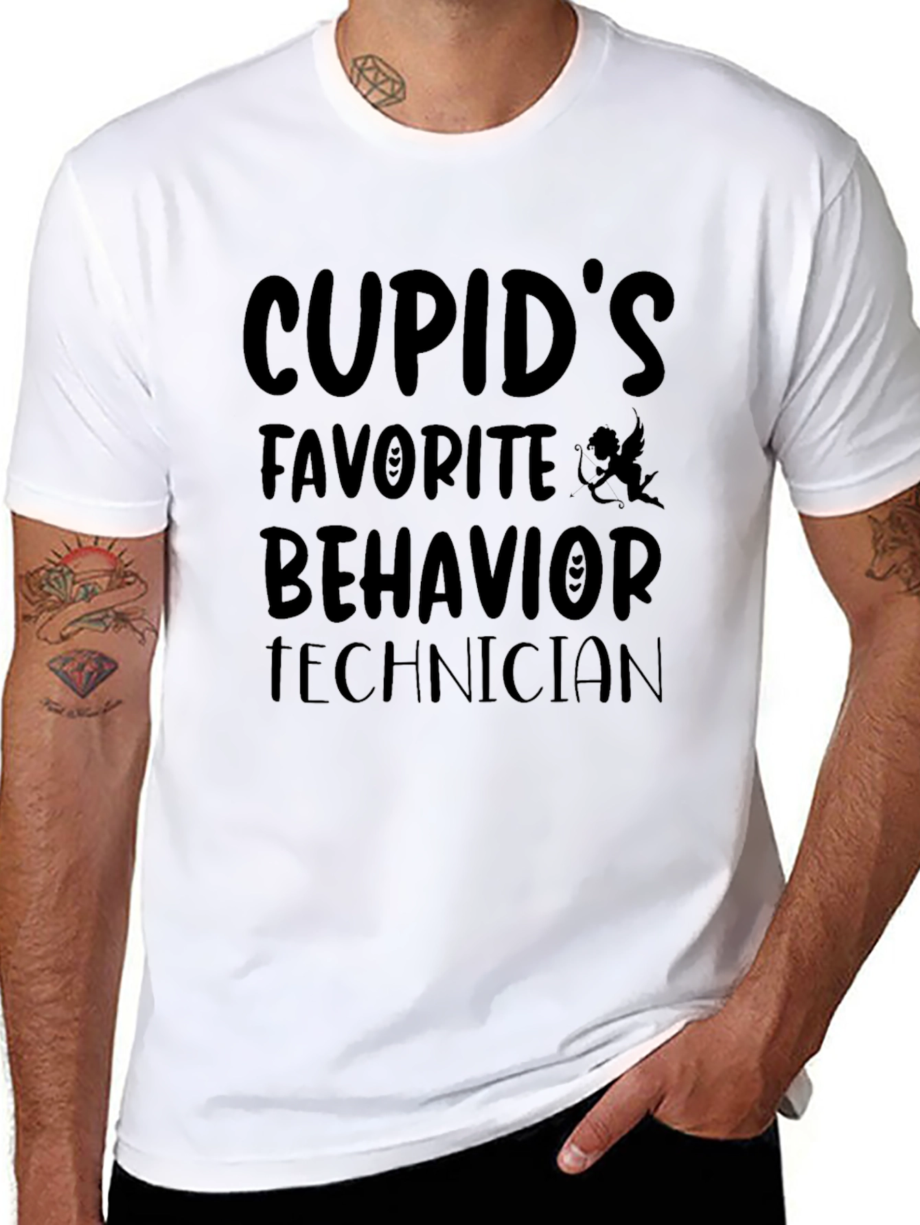 Cupids Favorite Behavior Technician Black T-Shirt
