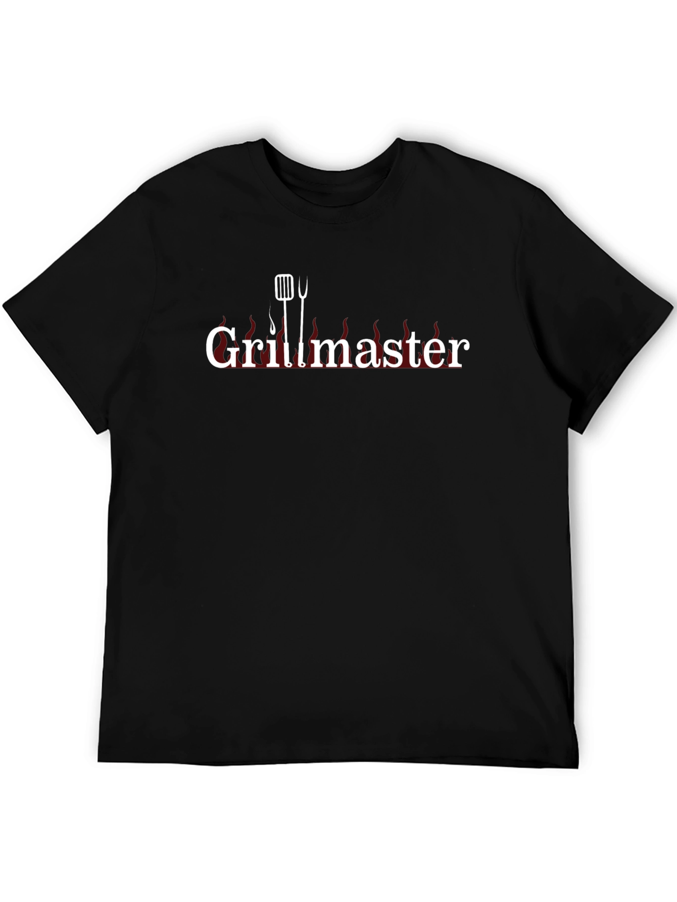 Grillmaster Black T-Shirt BBQ Grill Spatula