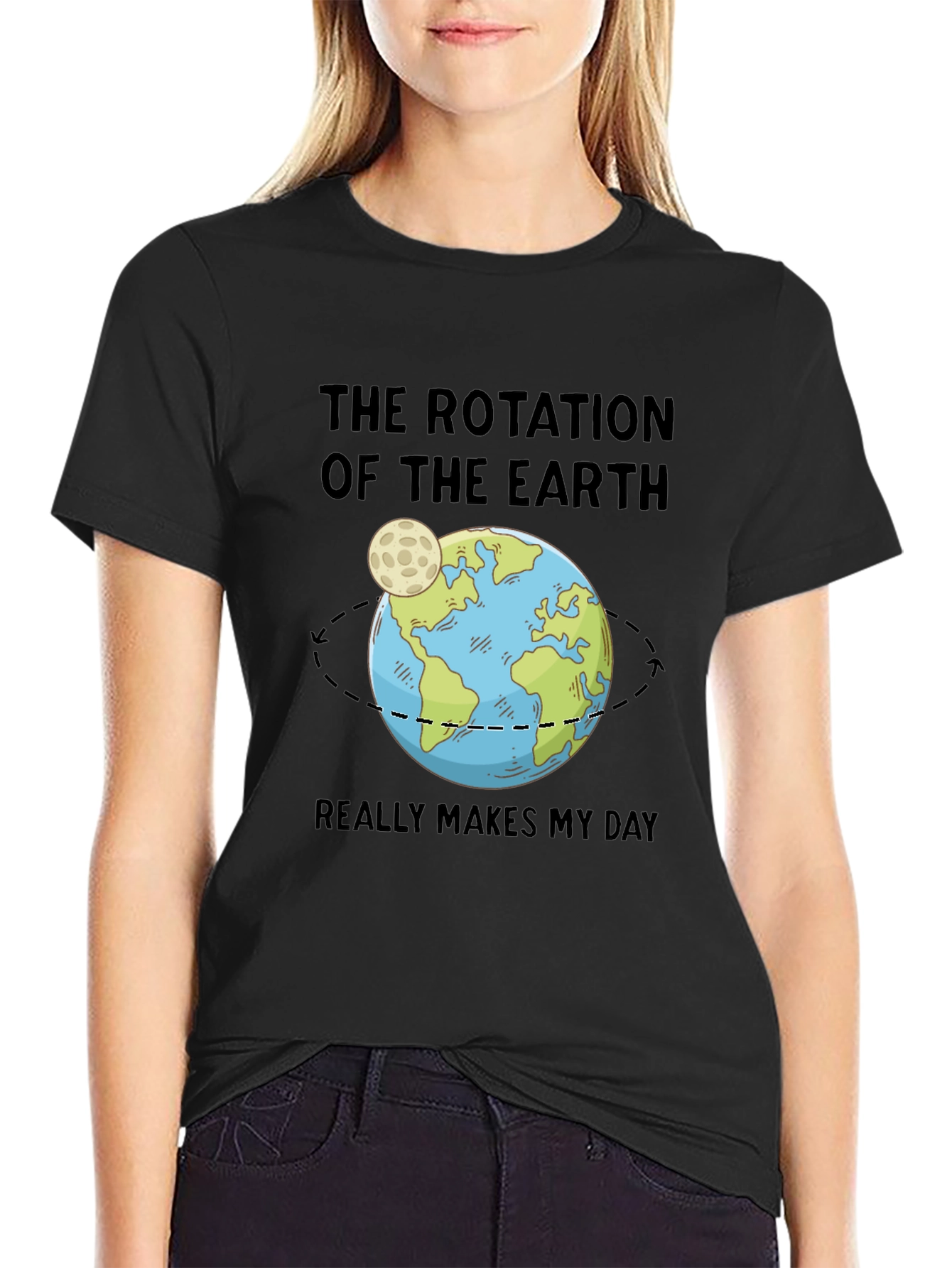 Earth Rotation T-Shirt: Science Makes My Day!