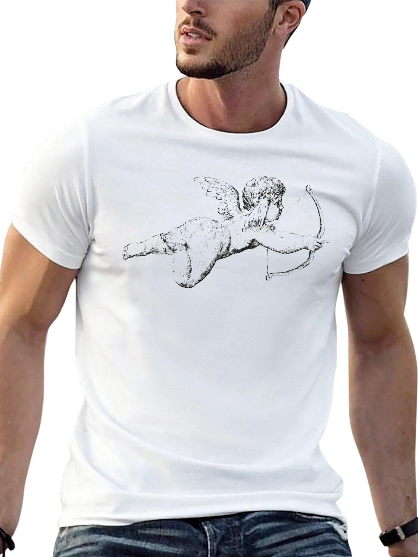 Black Cupid Graphic T-Shirt