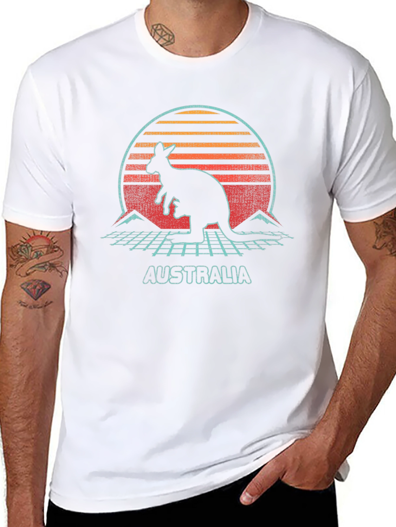 Retro Australia Kangaroo T-Shirt