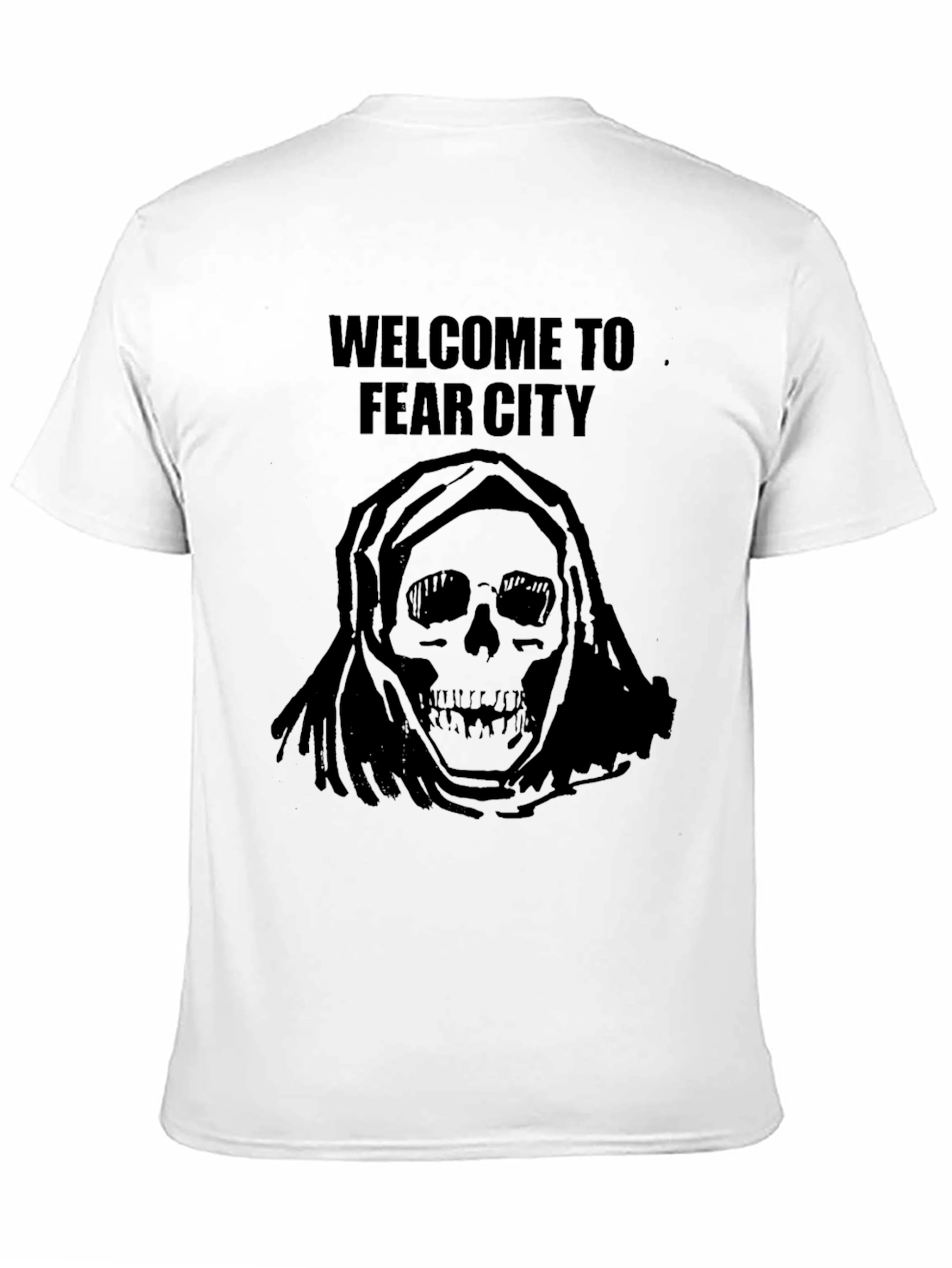Fear City Skull T-Shirt - Mens Graphic Tee