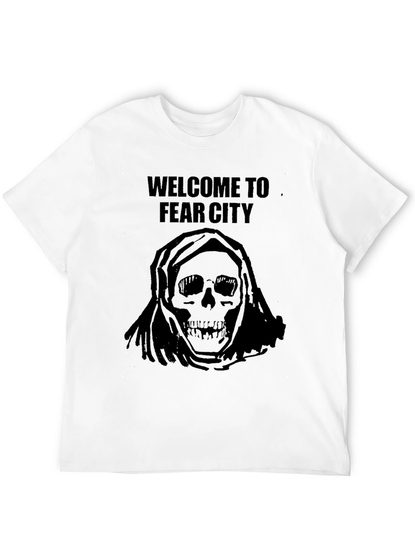 Fear City Skull T-Shirt - Mens Graphic Tee