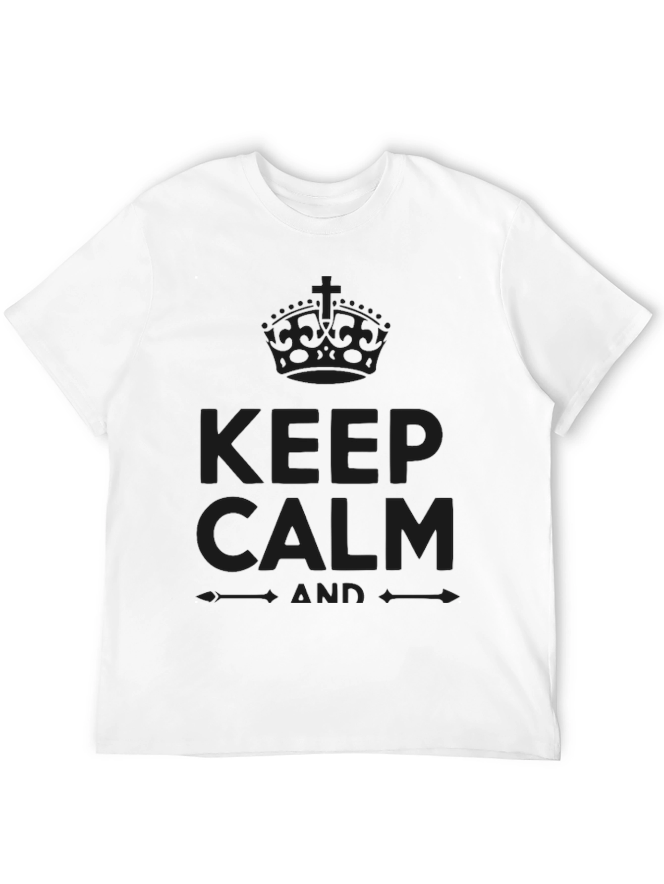 Keep Calm Graphic T-Shirt - Soft Cotton Blend