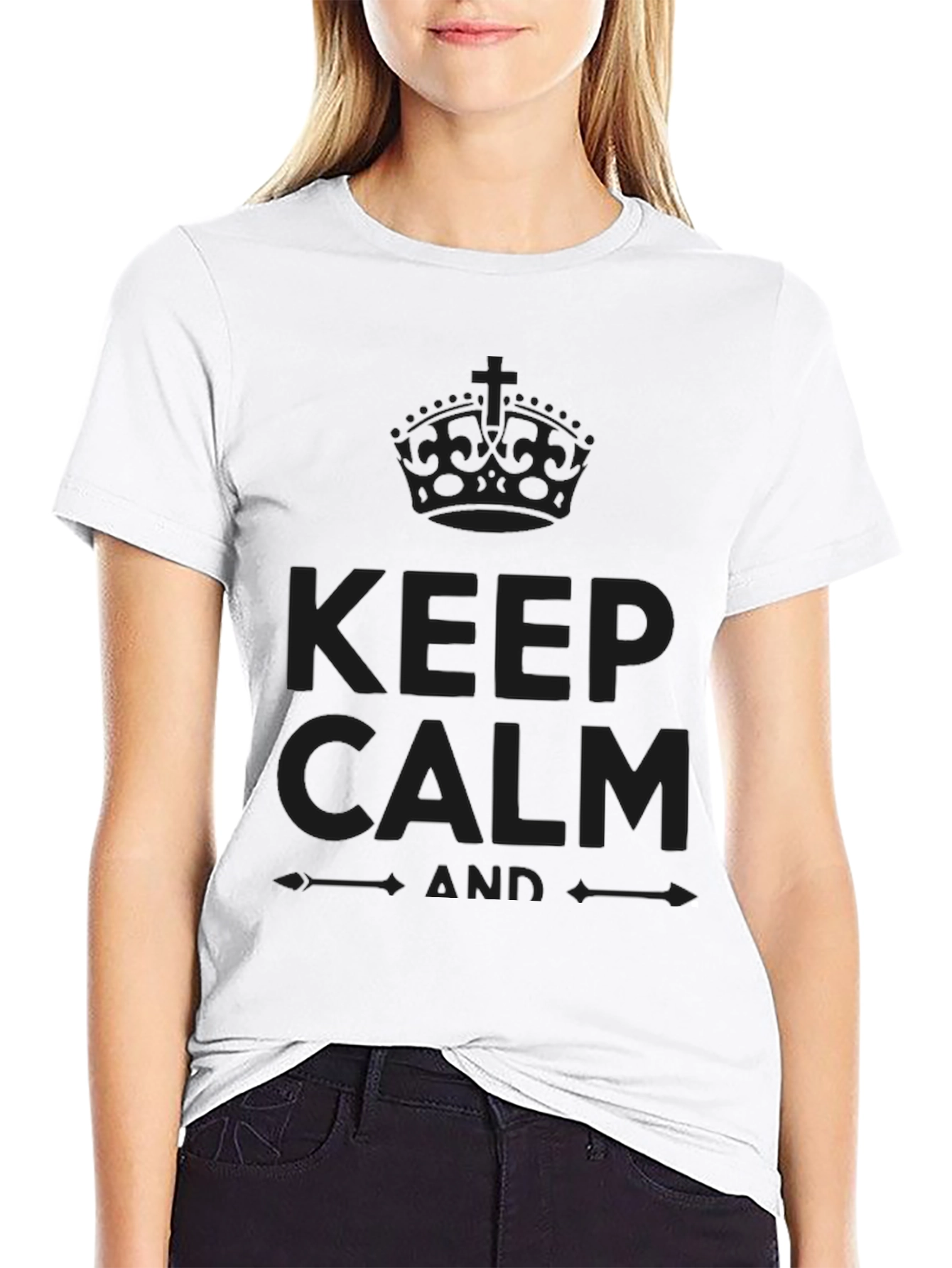 Keep Calm Graphic T-Shirt - Soft Cotton Blend