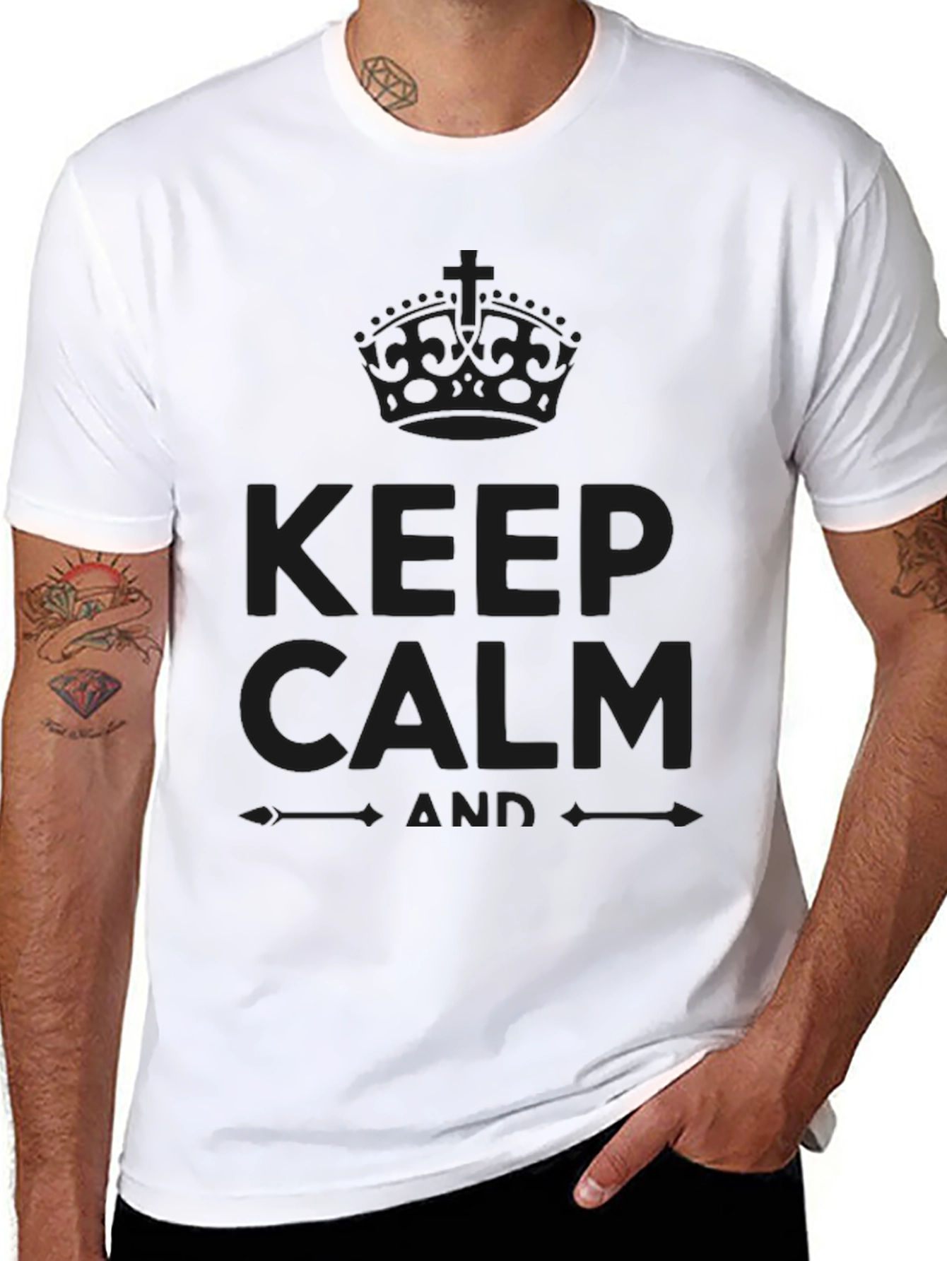 Keep Calm Graphic T-Shirt - Soft Cotton Blend