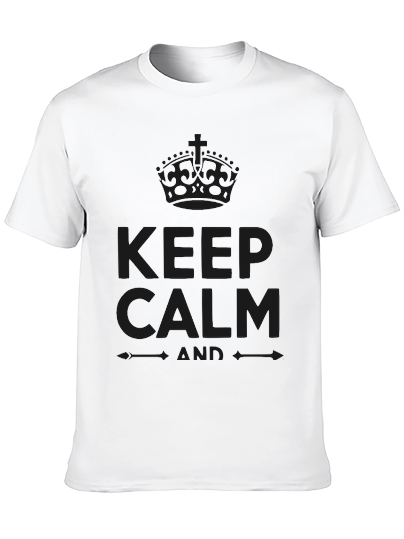 Keep Calm Graphic T-Shirt - Soft Cotton Blend