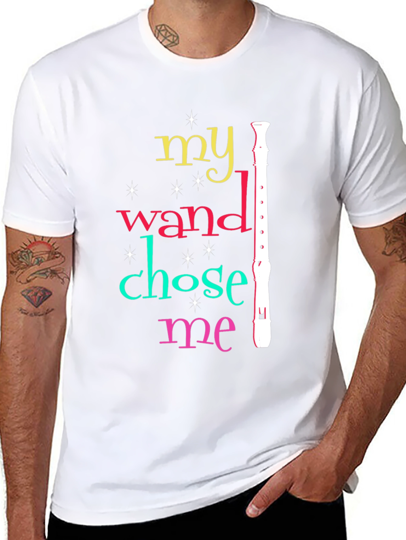 My Wand Chose Me Recorder T-Shirt