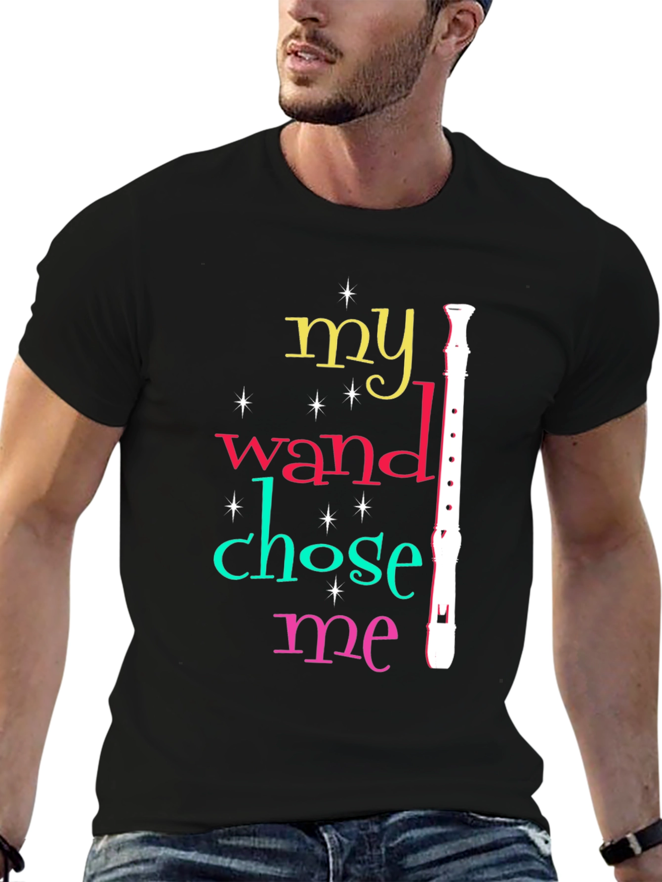 My Wand Chose Me Recorder T-Shirt