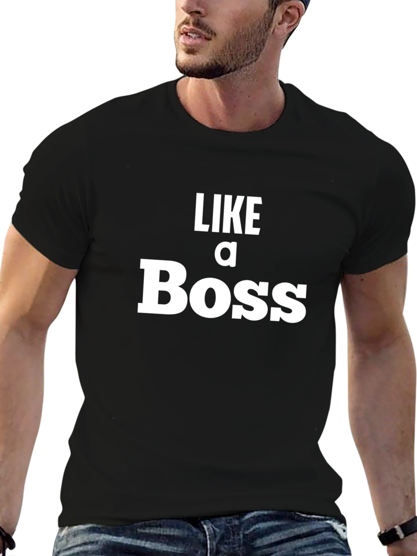 Like a Boss Graphic Tee - Black