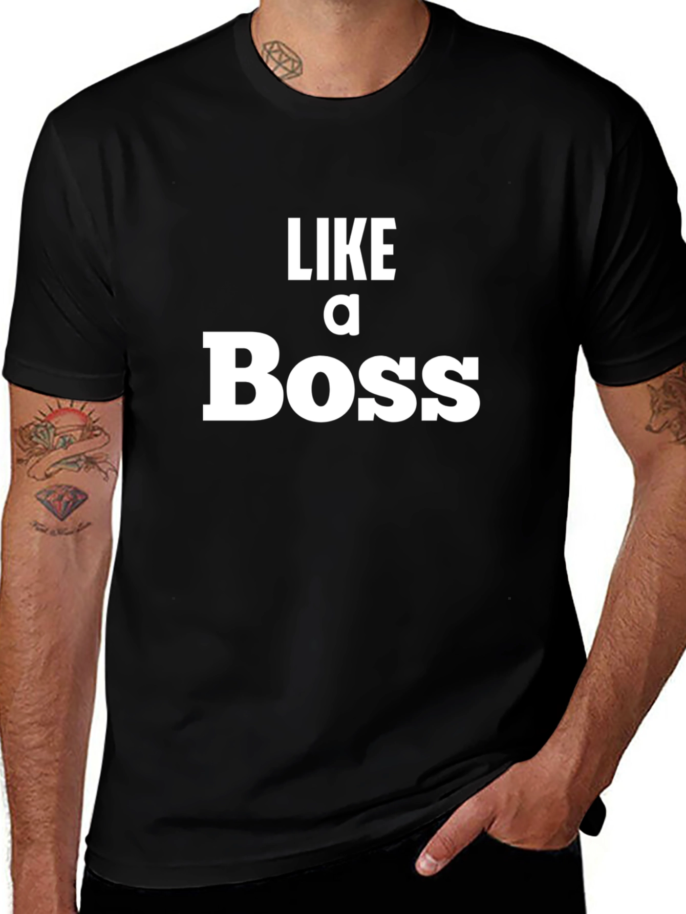 Like a Boss Graphic Tee - Black