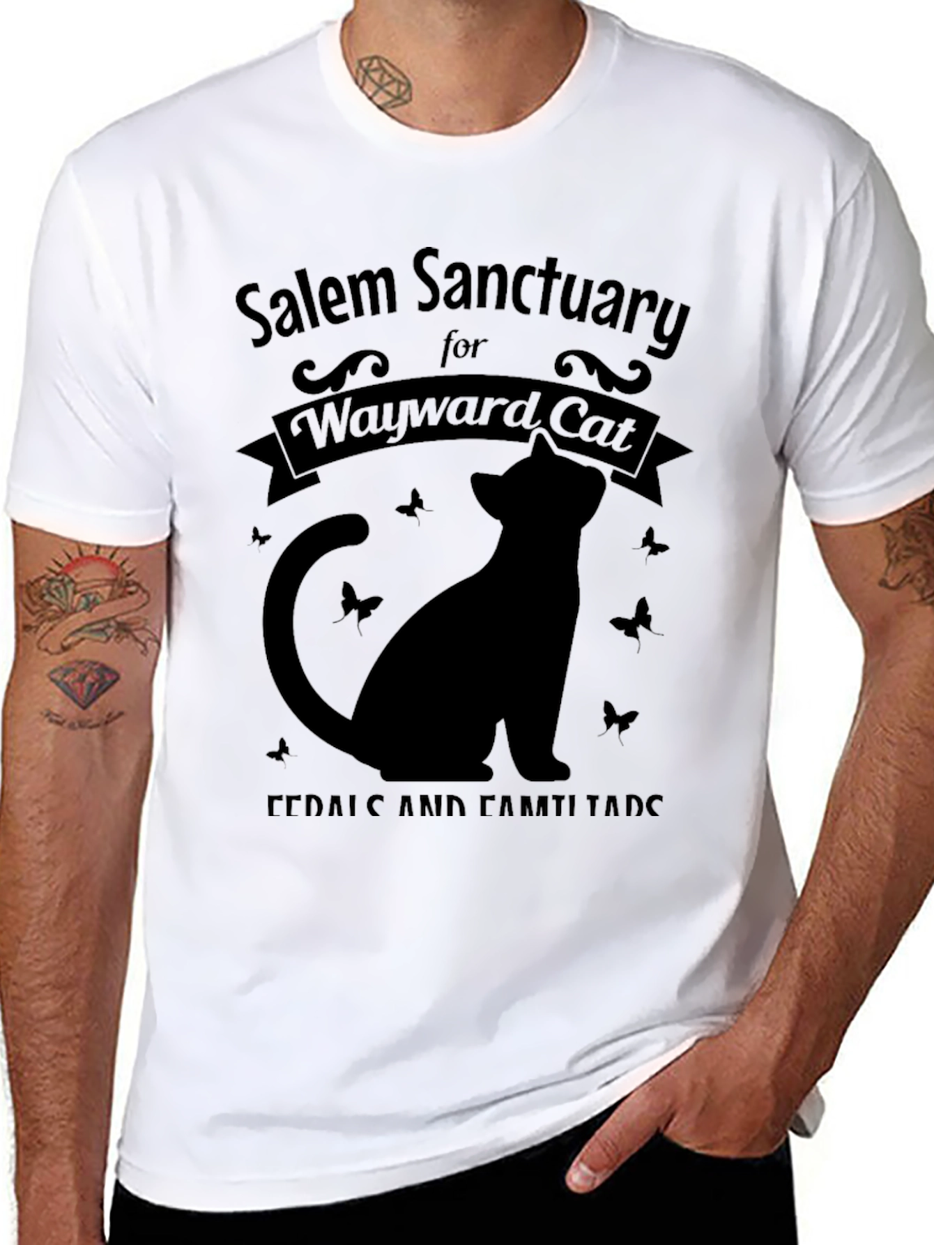 Salem Sanctuary Wayward Cat T-Shirt