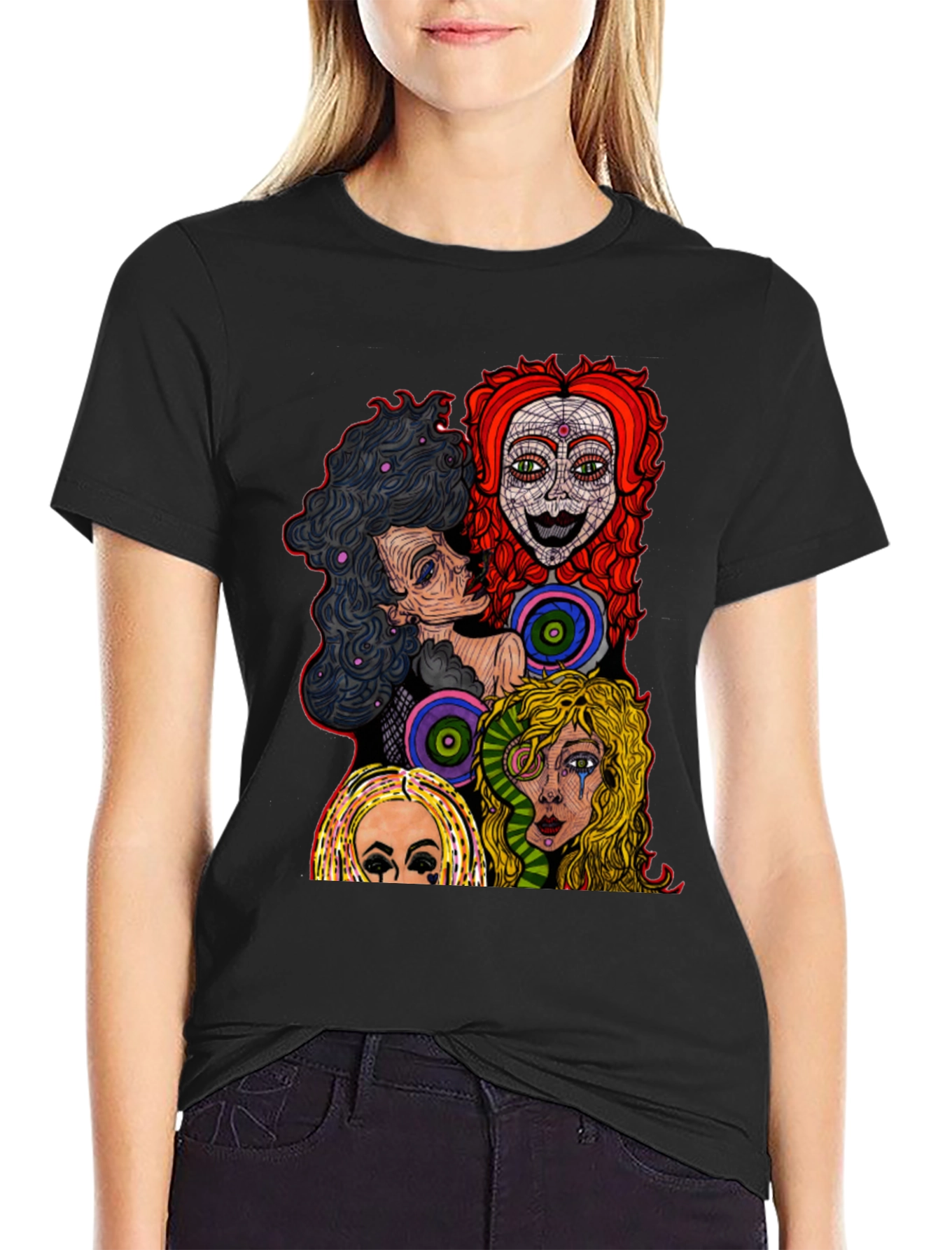 Witches Black T-Shirt: Bewitching Graphic Tee for Women