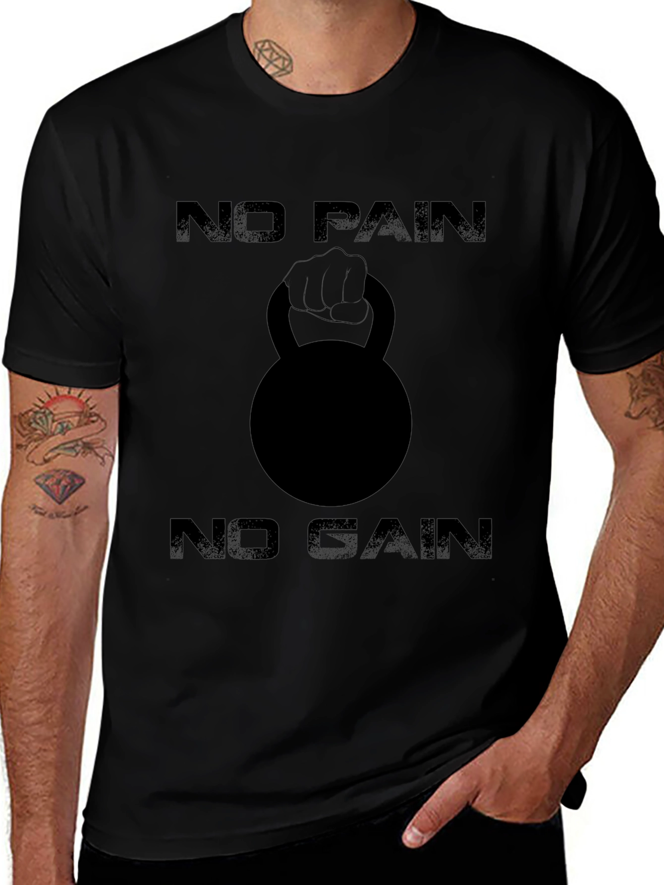 No Pain No Gain Black T-Shirt