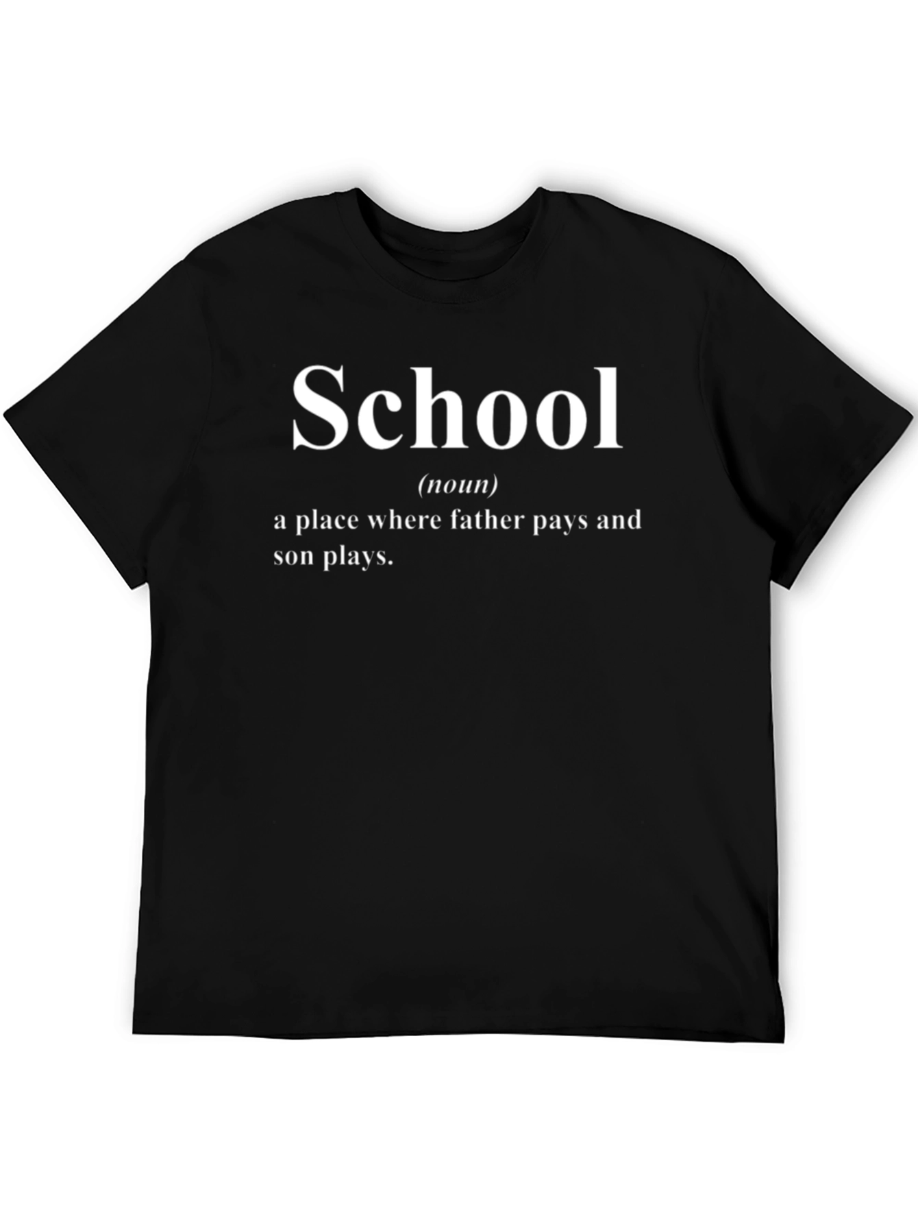 Funny School Definition Black T-Shirt