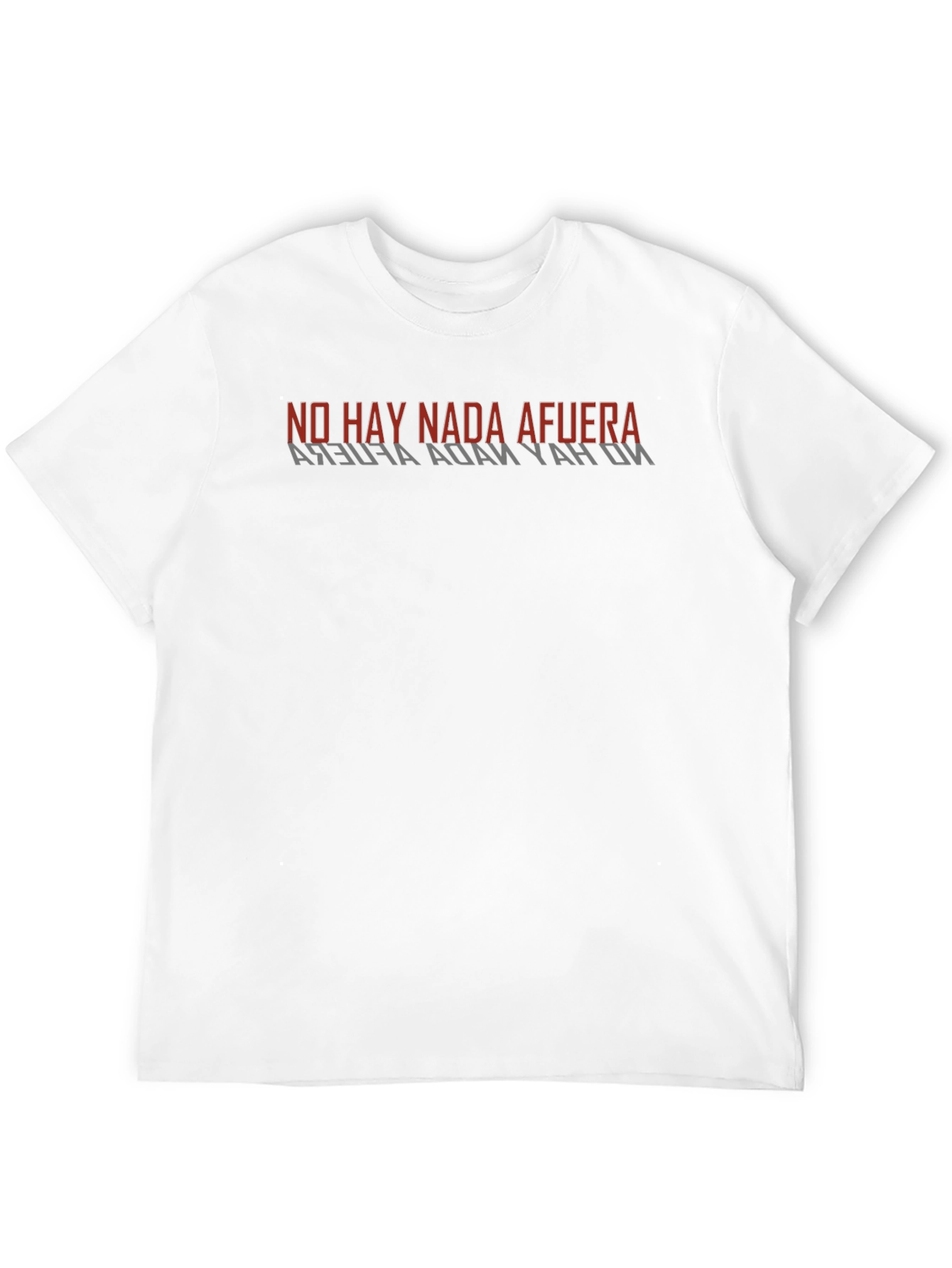 No Hay Nada Afuera Graphic Print Black T-Shirt