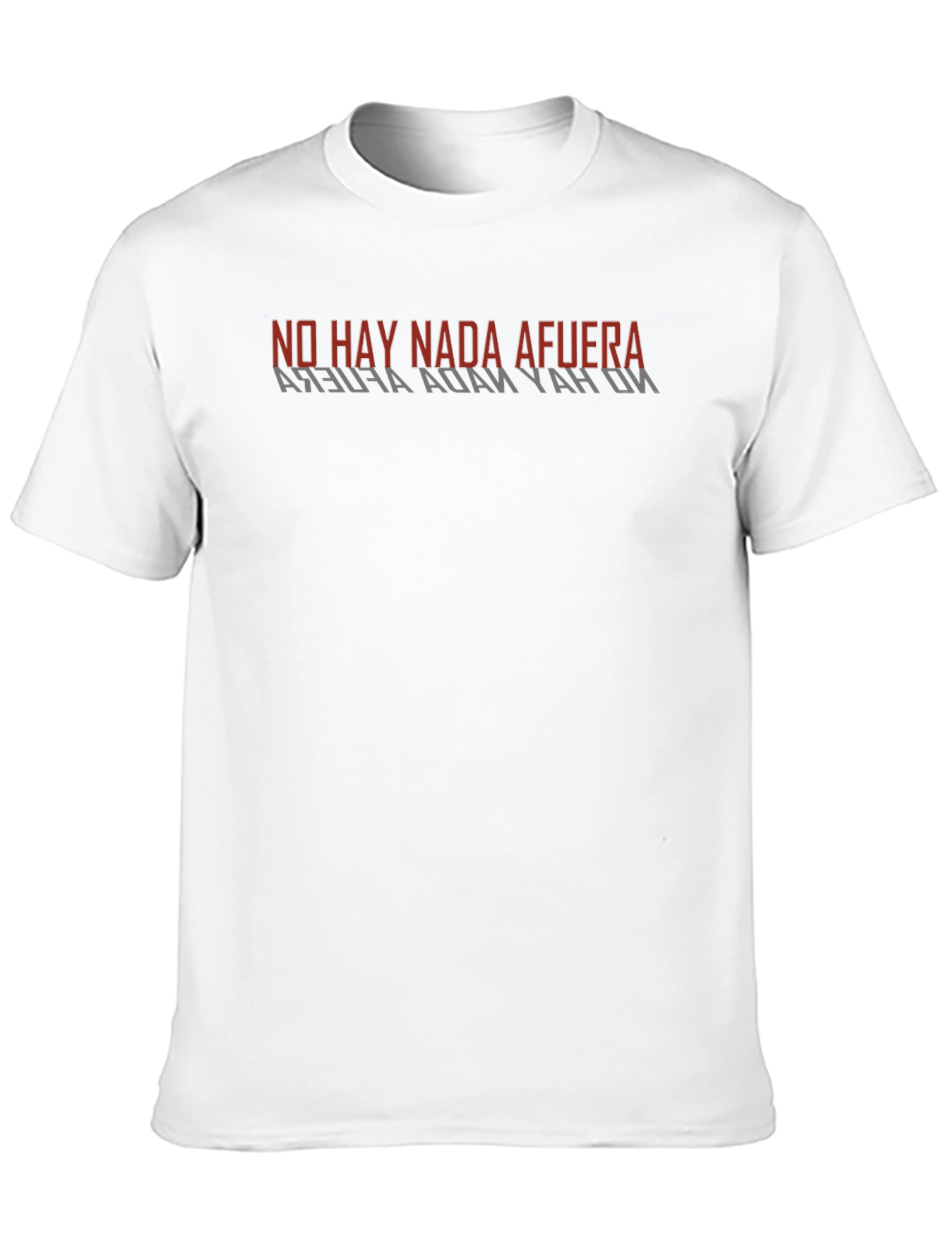 No Hay Nada Afuera Graphic Print Black T-Shirt