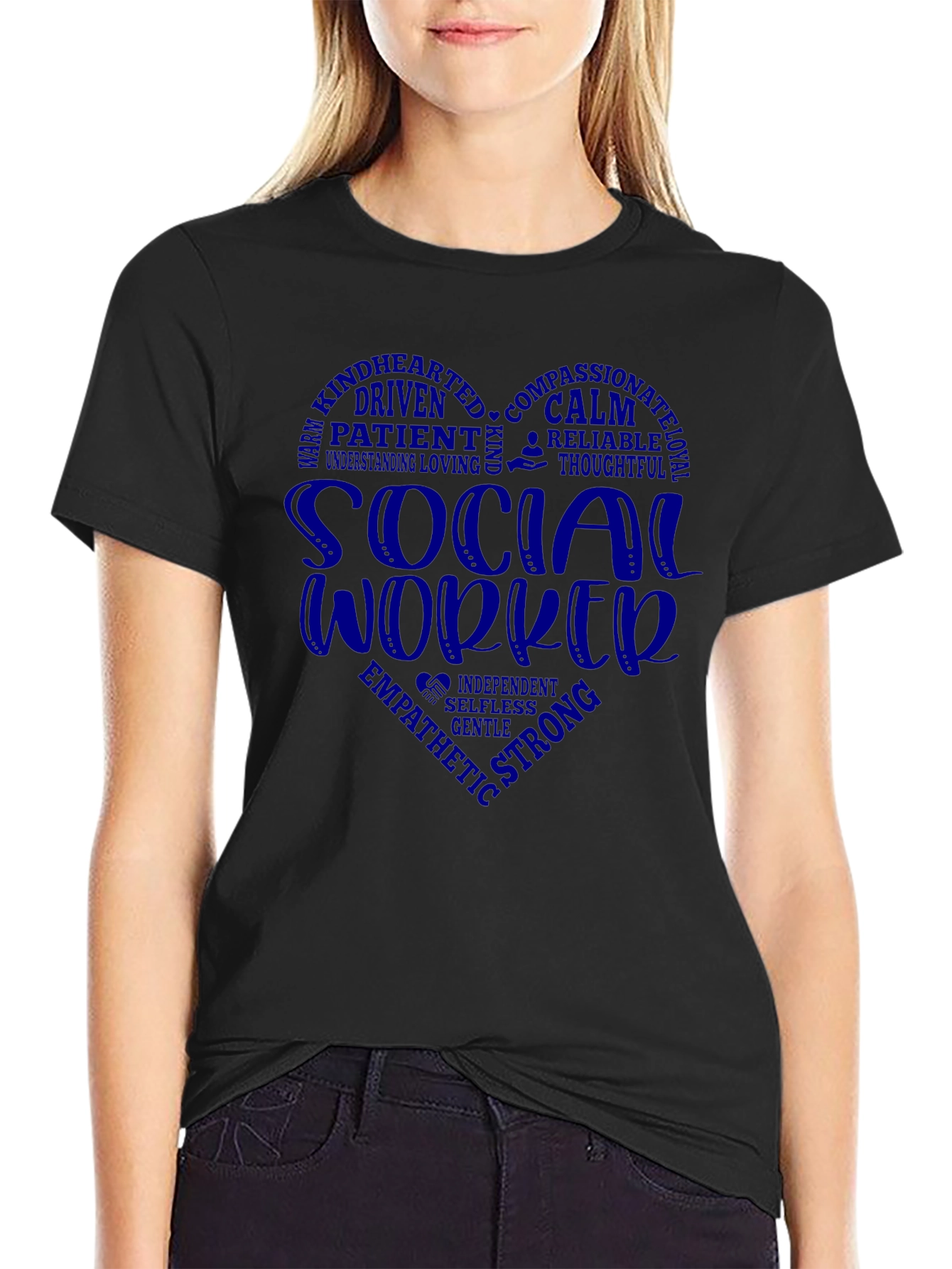 Social Worker Heart Graphic Tee