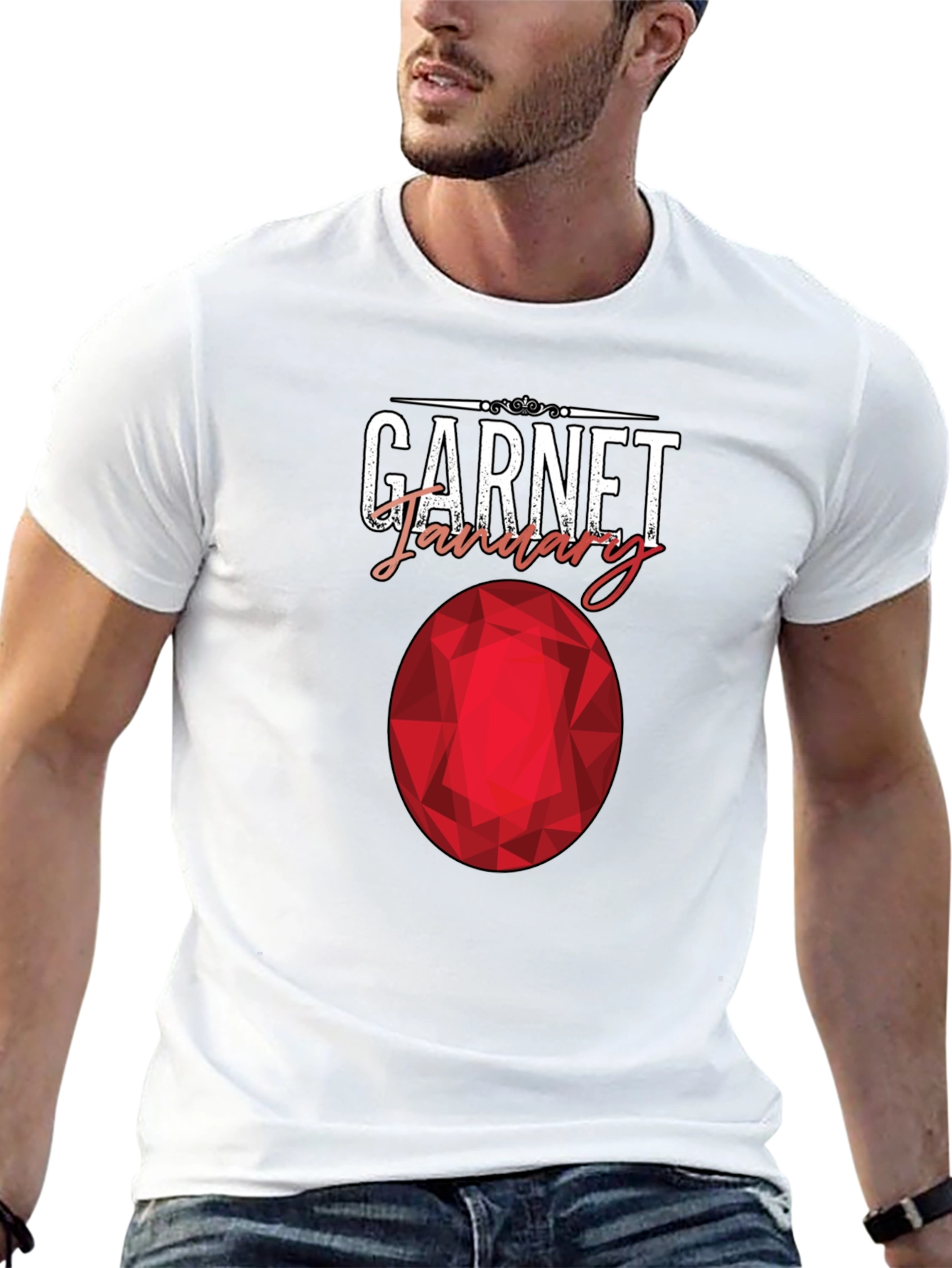 Garnet January Birthstone T-Shirt