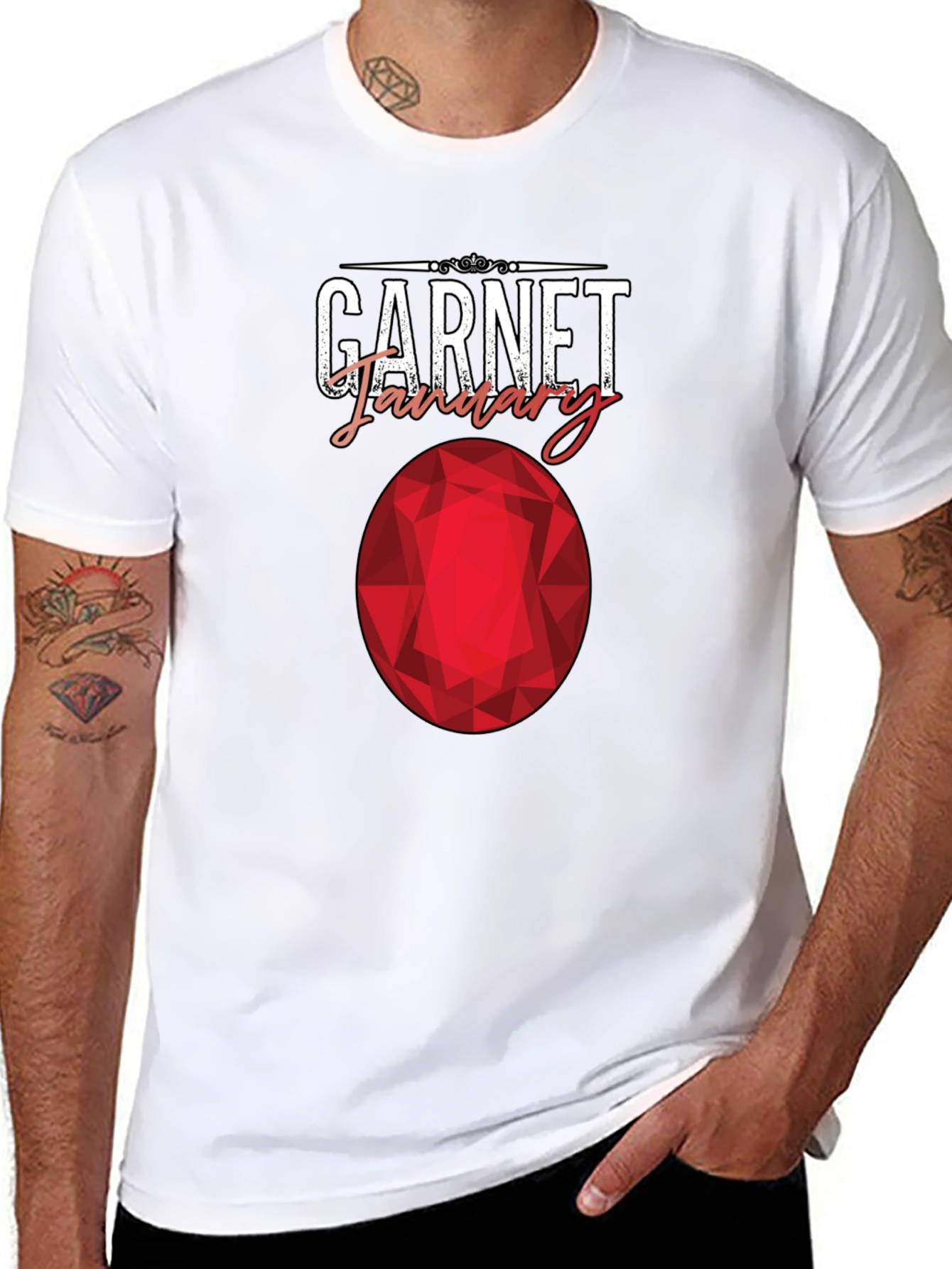 Garnet January Birthstone T-Shirt