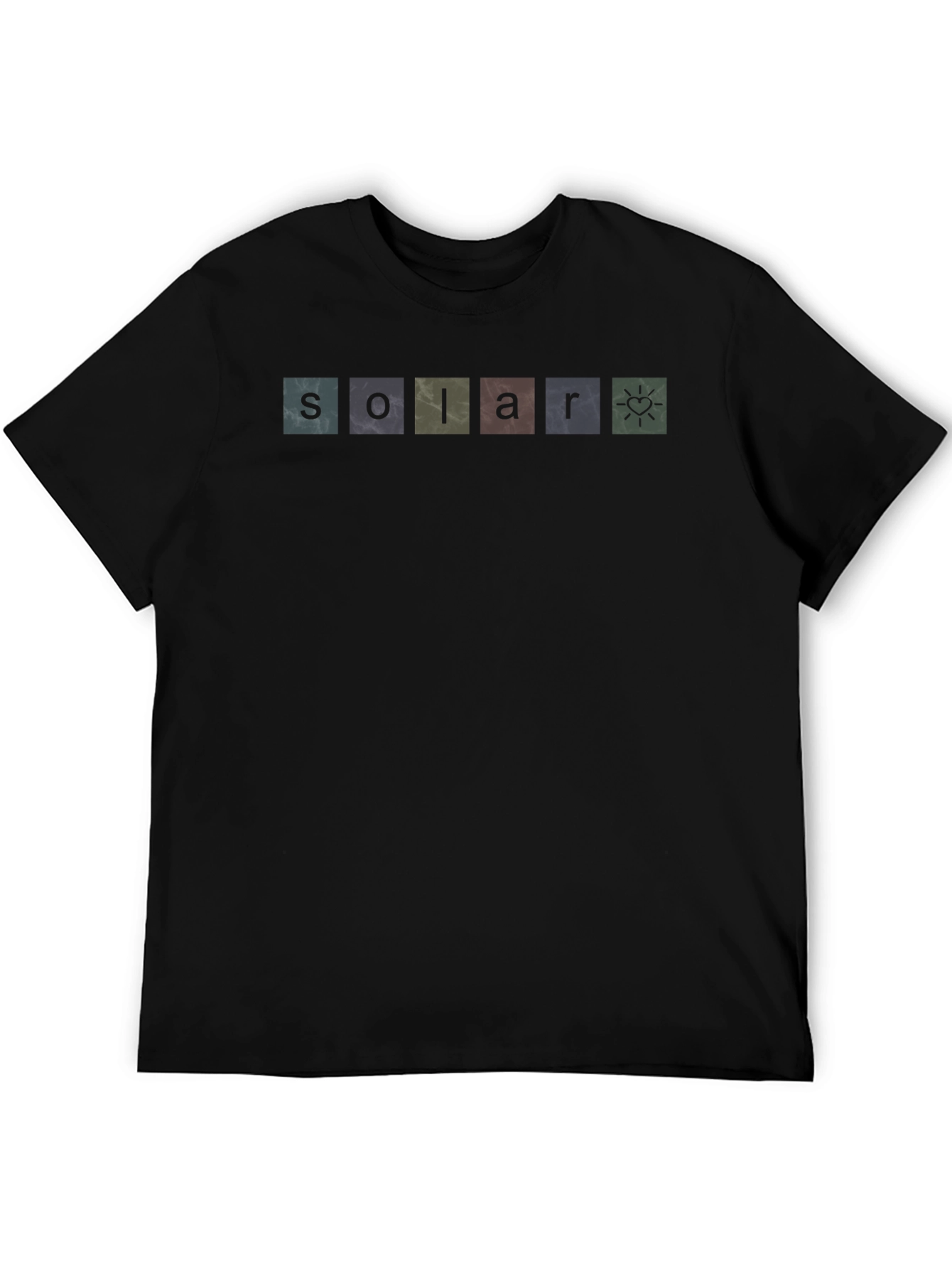 Solar Block Graphic T-Shirt - Black Modern Fit